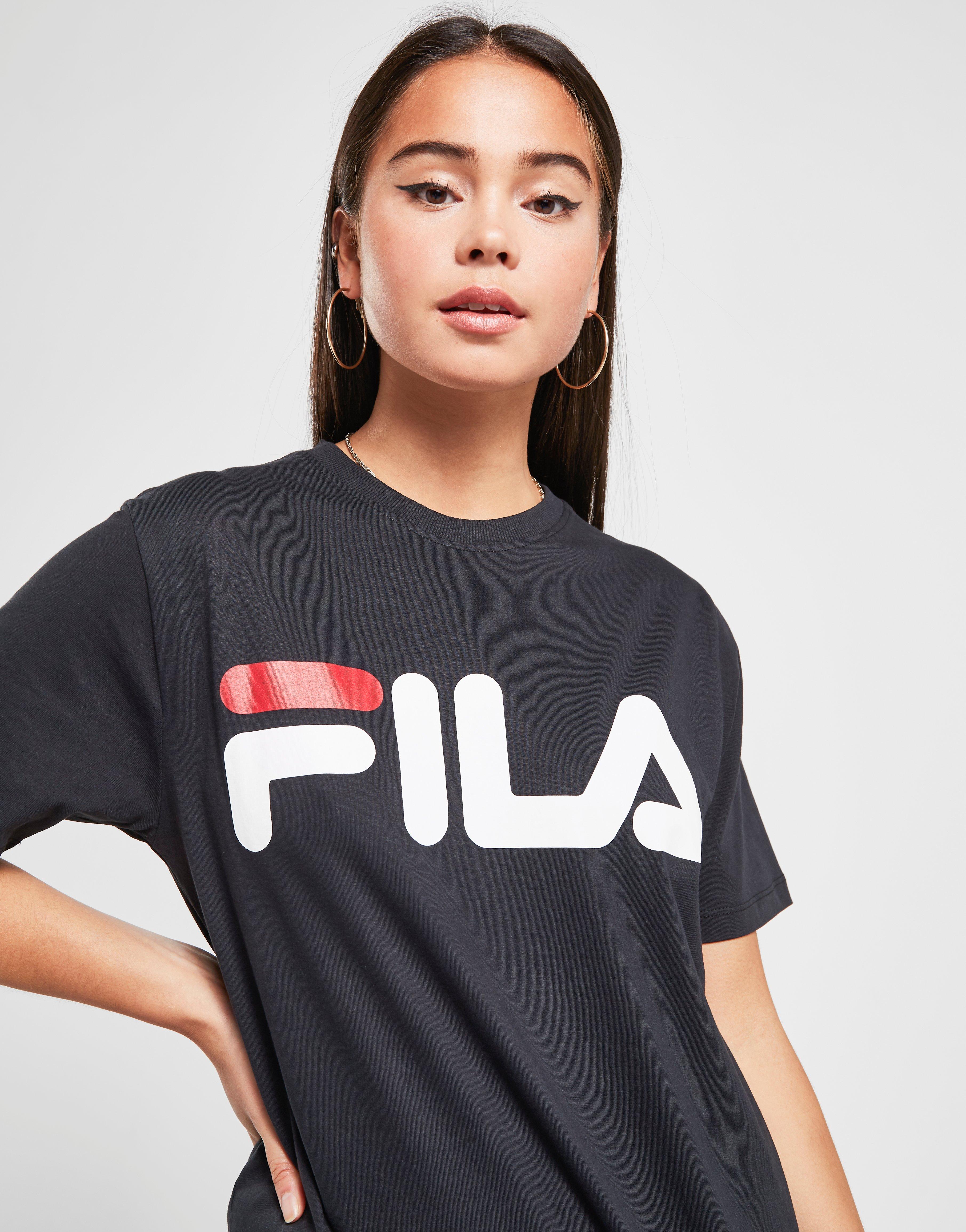 fila t shirt womens black