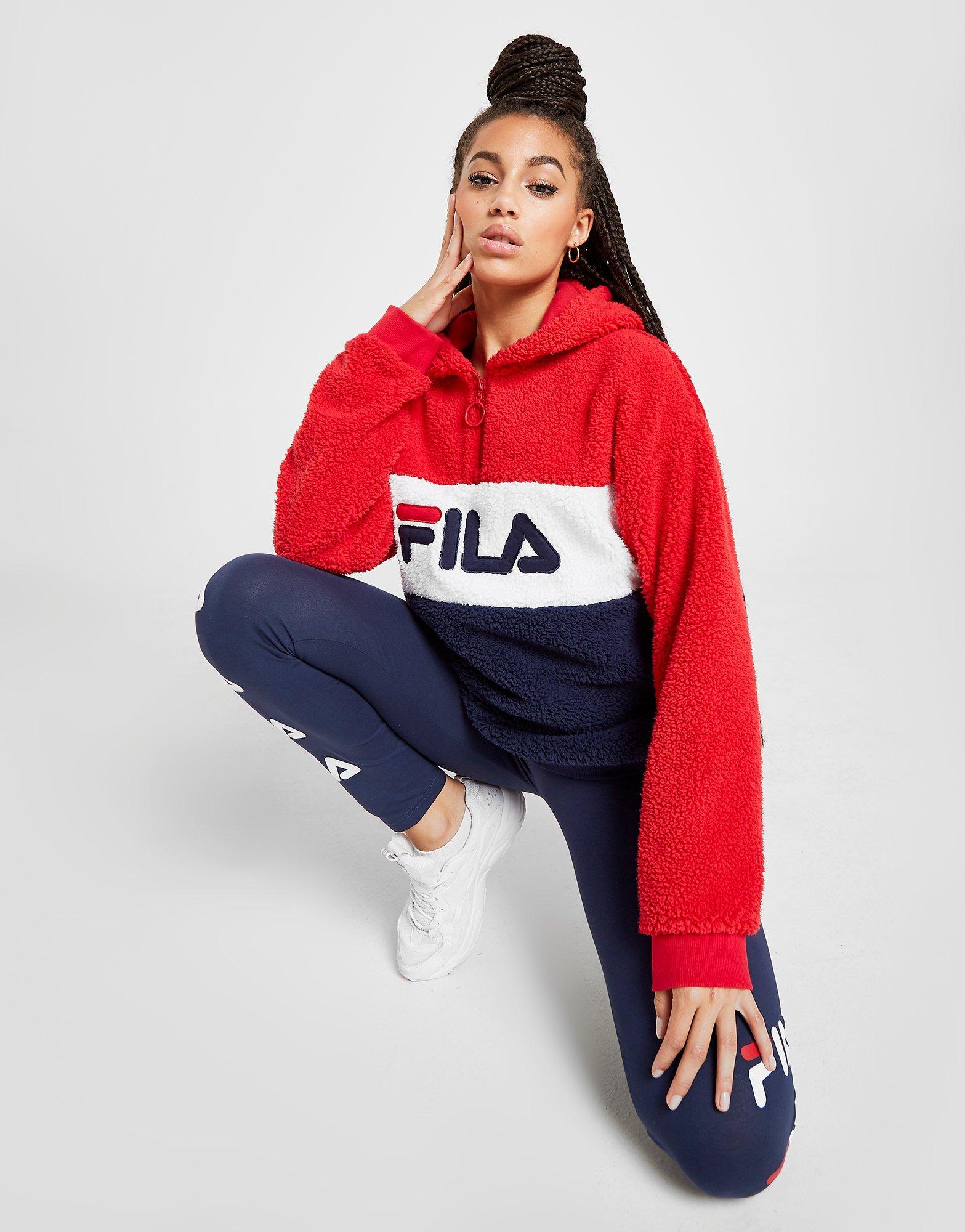 sweat fila femme rouge