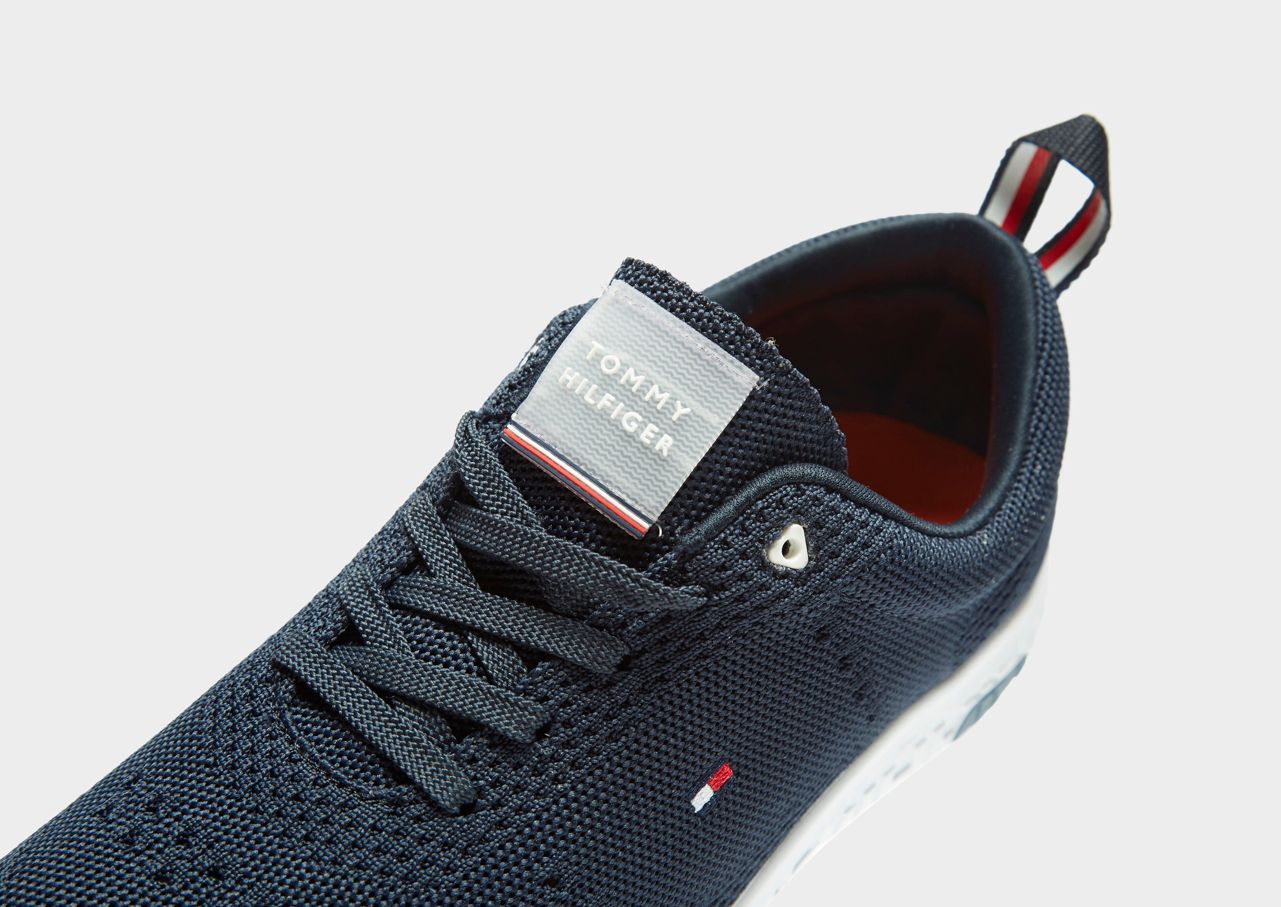 tommy hilfiger lightweight knitted flag trainers