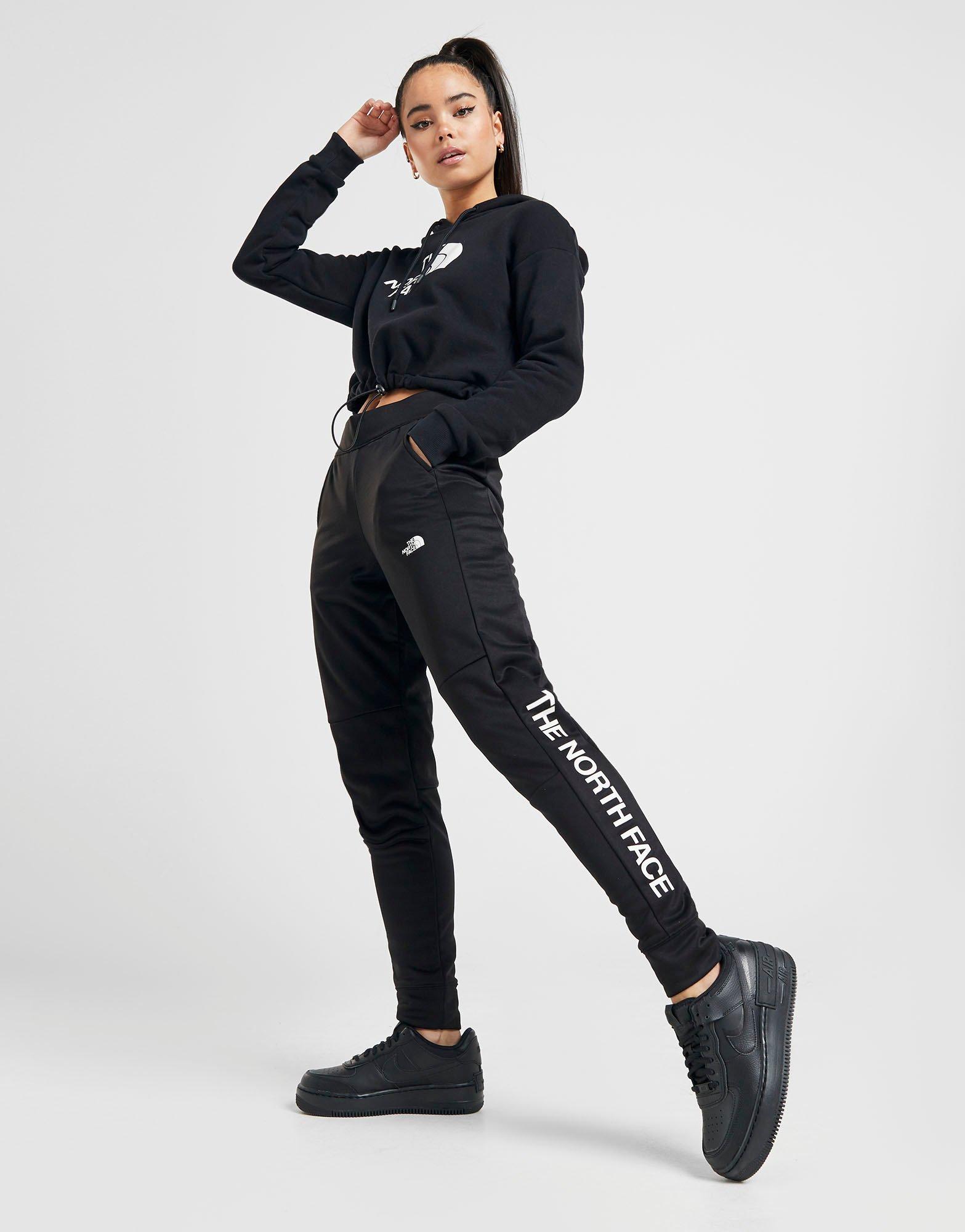 the north face ribbed logo pants dames