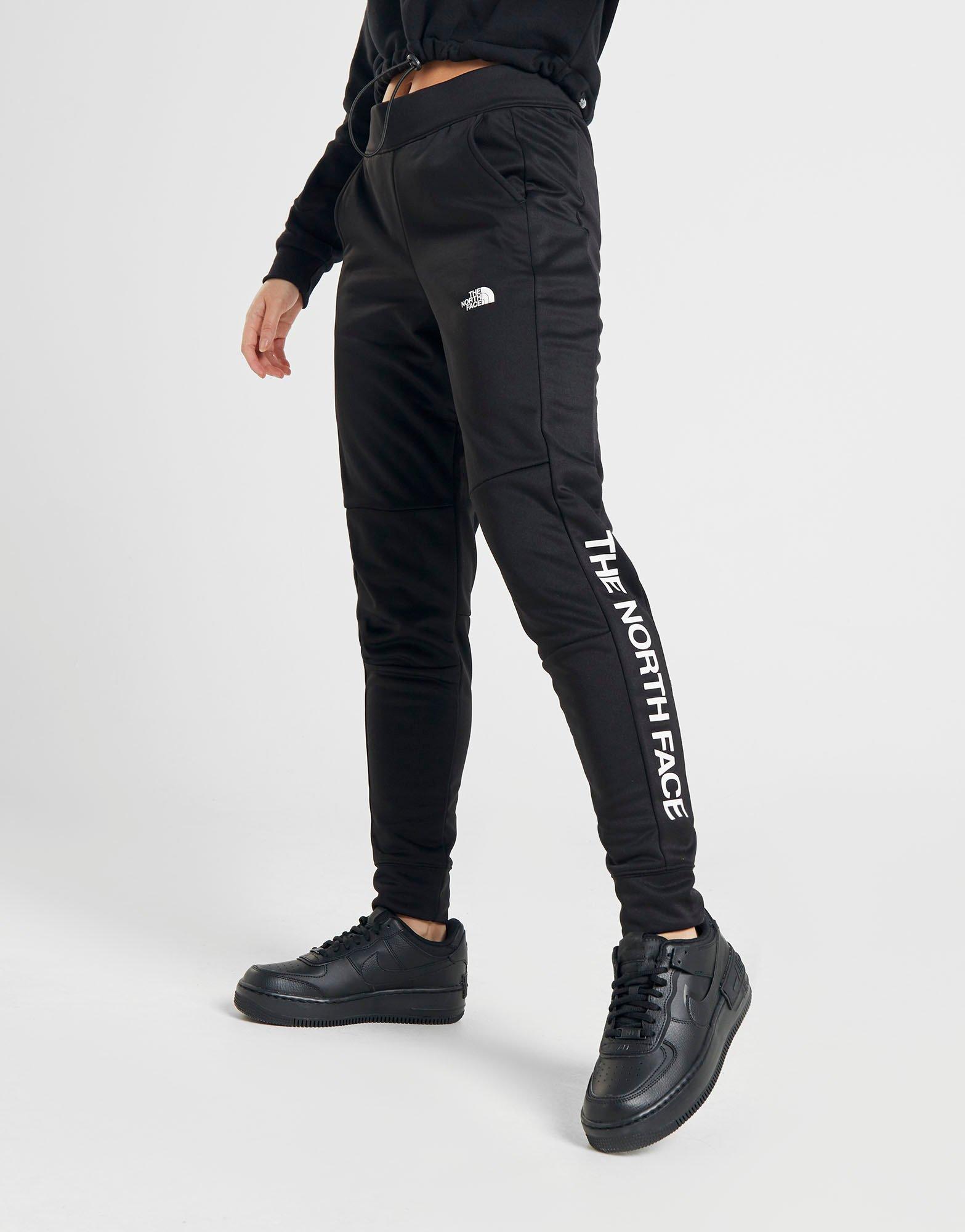 north face black tracksuit bottoms