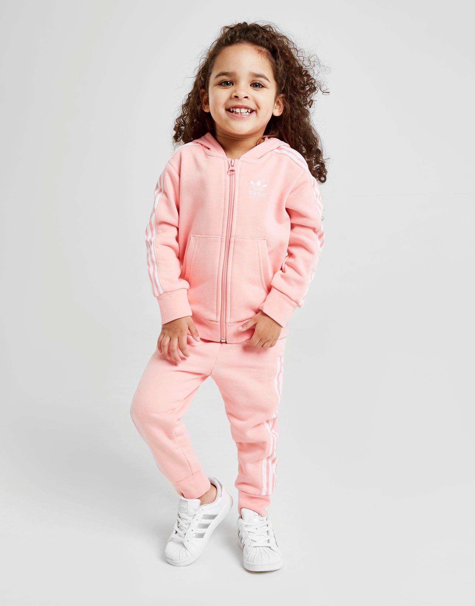 girls adidas pink tracksuit