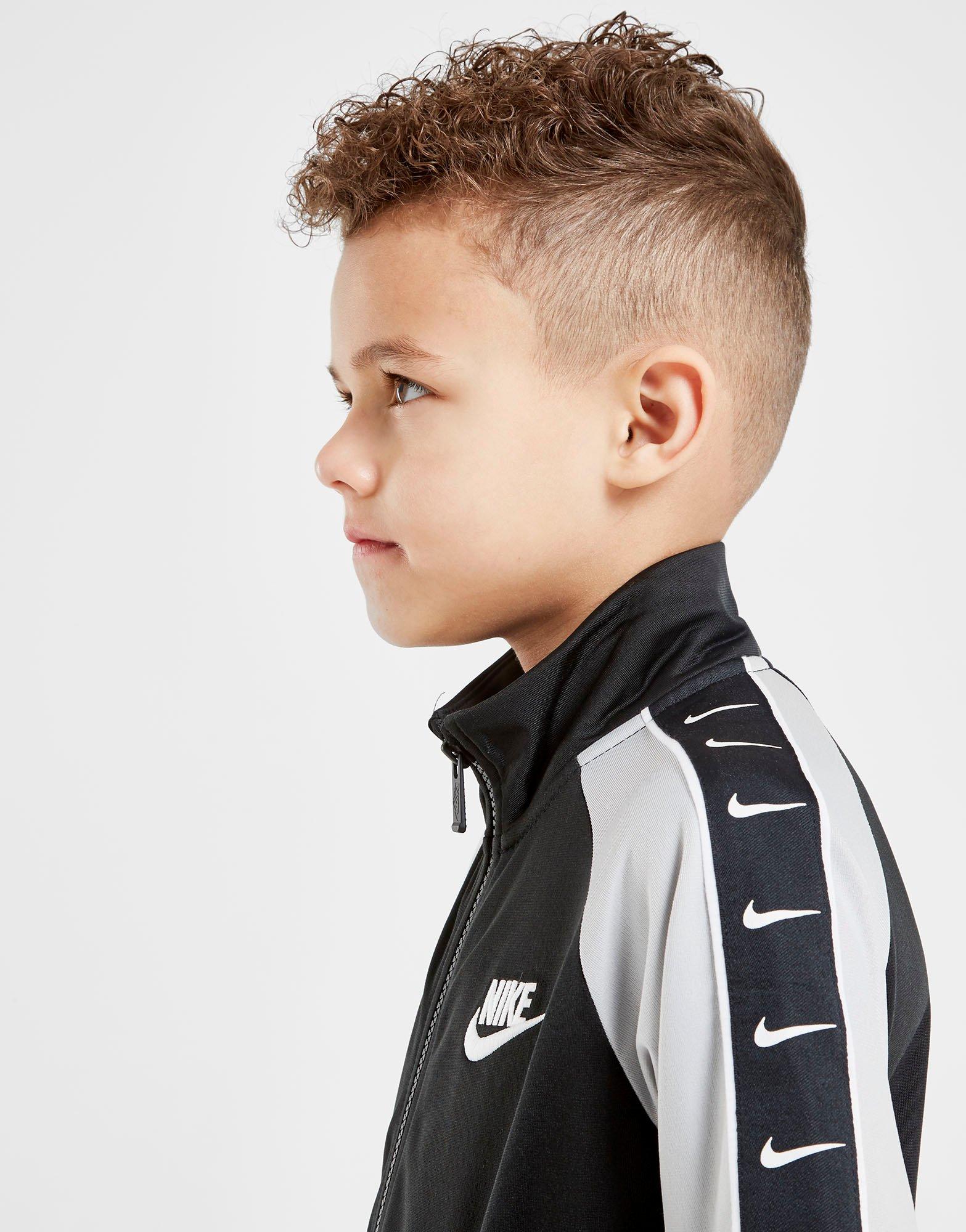 nike swoosh tape tracksuit infant