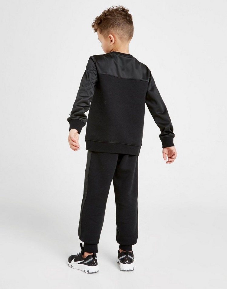 Buy Black Nike Hybrid Crew Tracksuit Children | JD Sports | JD Sports ...