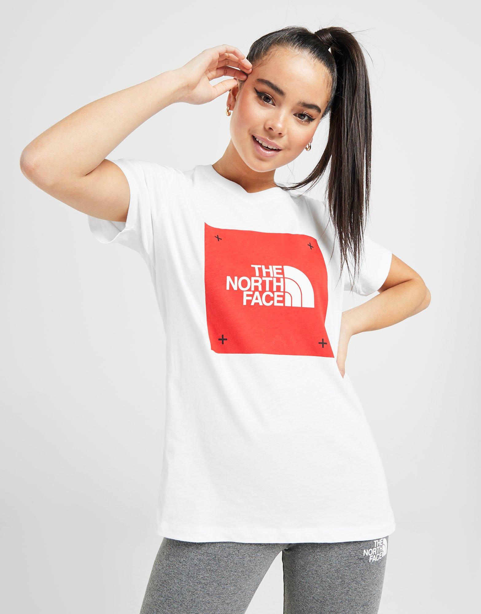 north face box logo t shirt