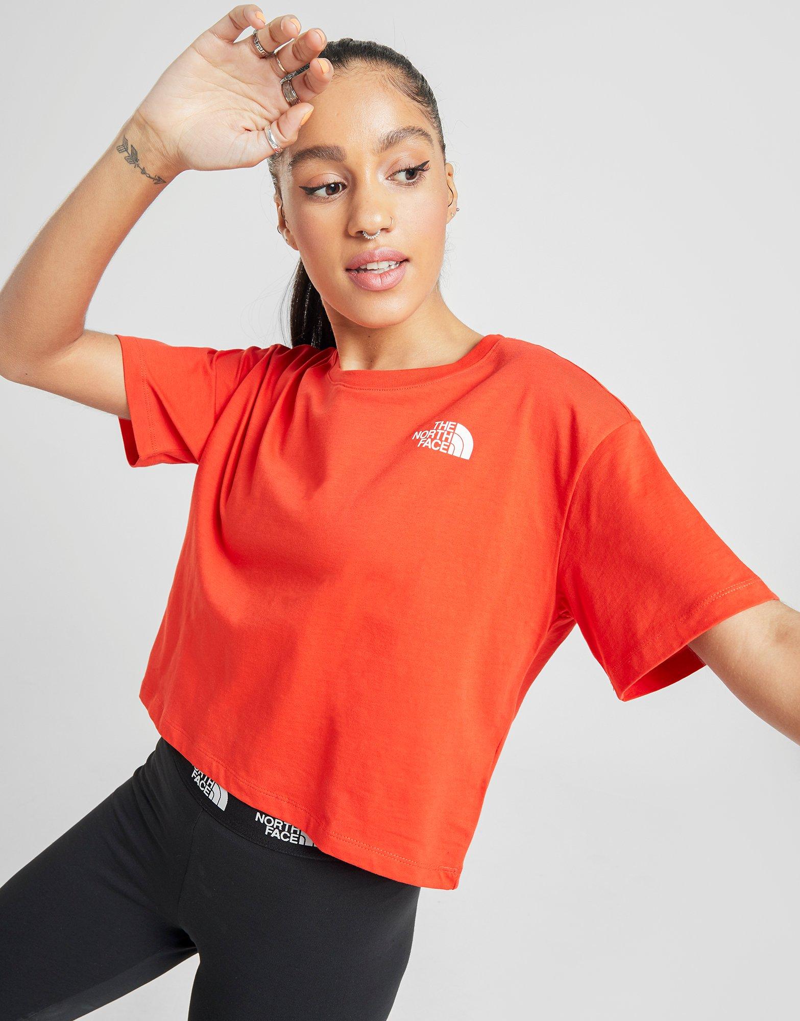 north face cropped t shirt