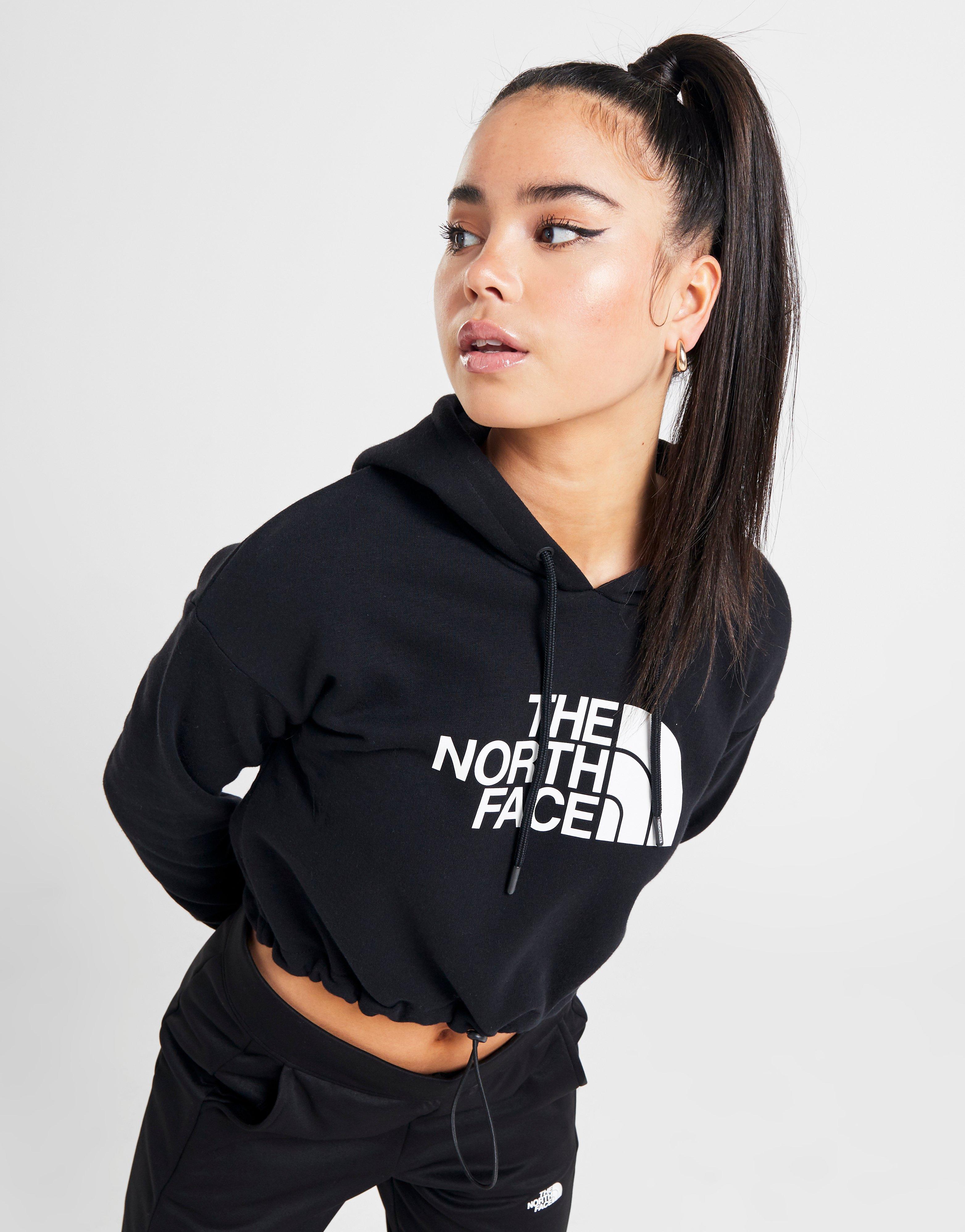 north face crop hoodie