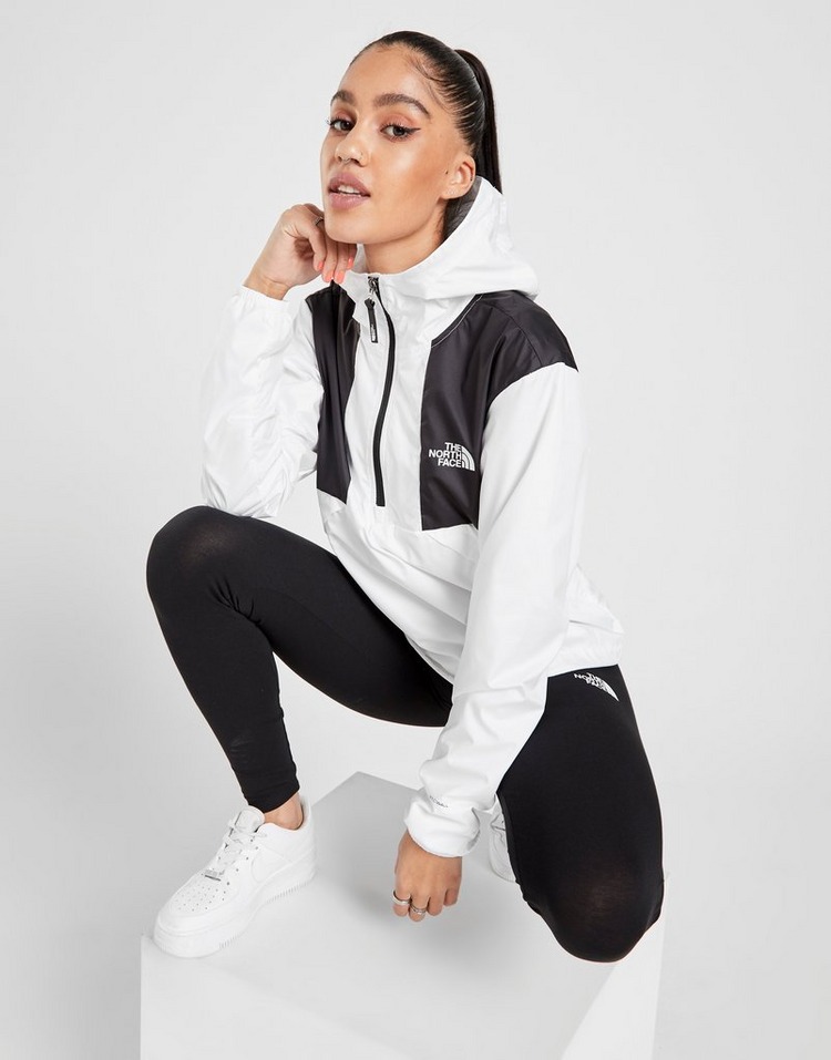 Buy White The North Face Logo 1/4 Zip Windbreaker Jacket | JD Sports ...