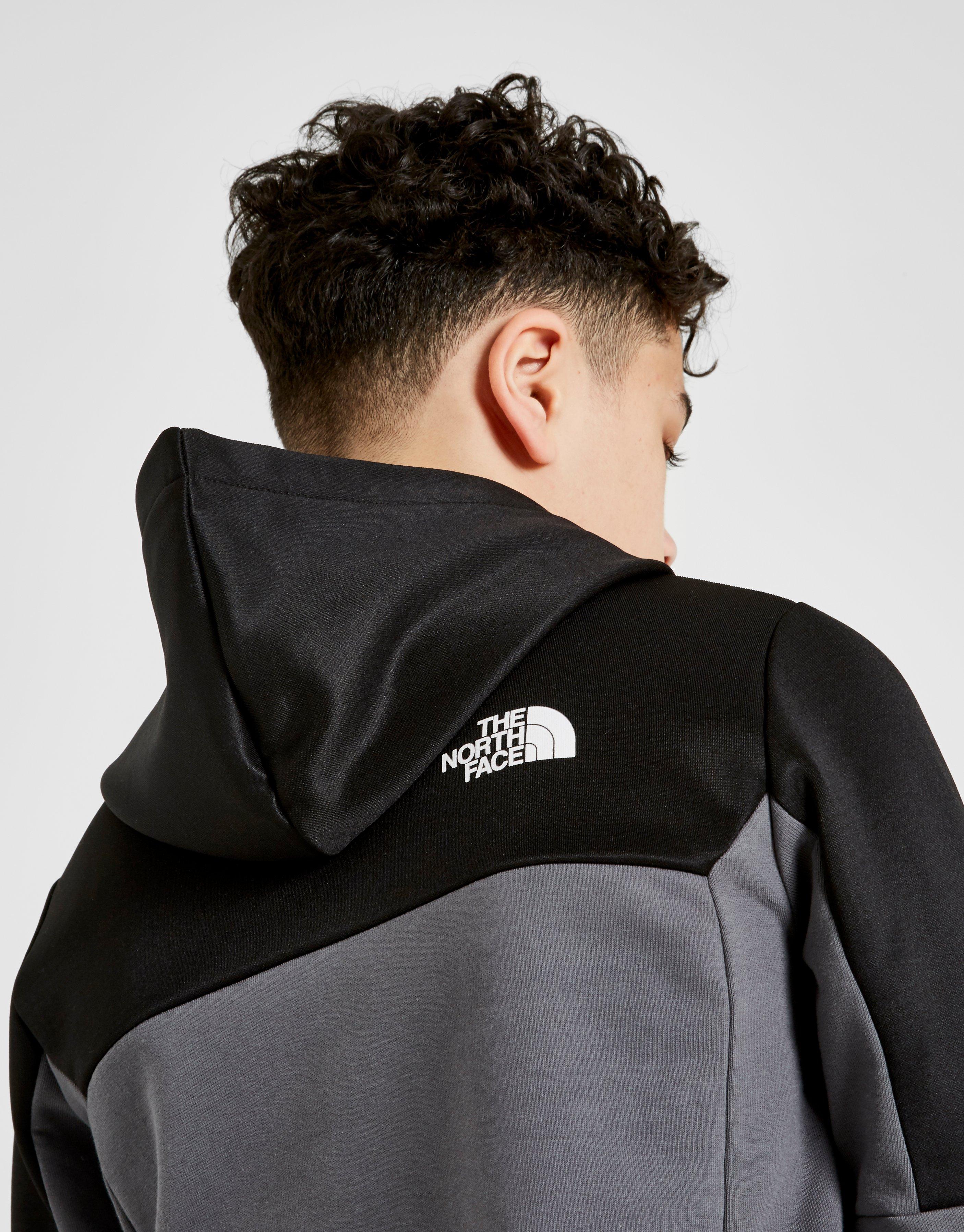 grey north face hoodie junior