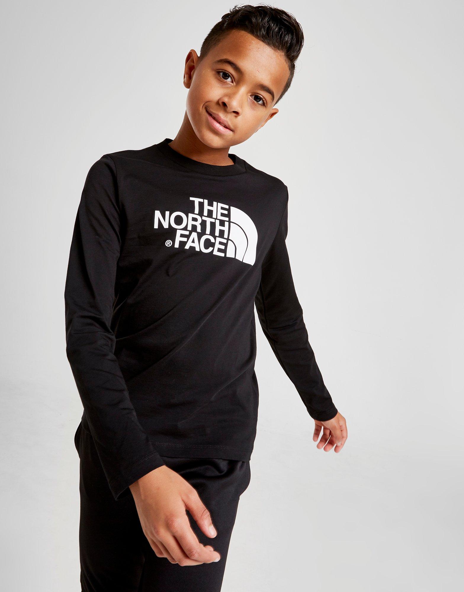 north face long sleeve t shirt junior