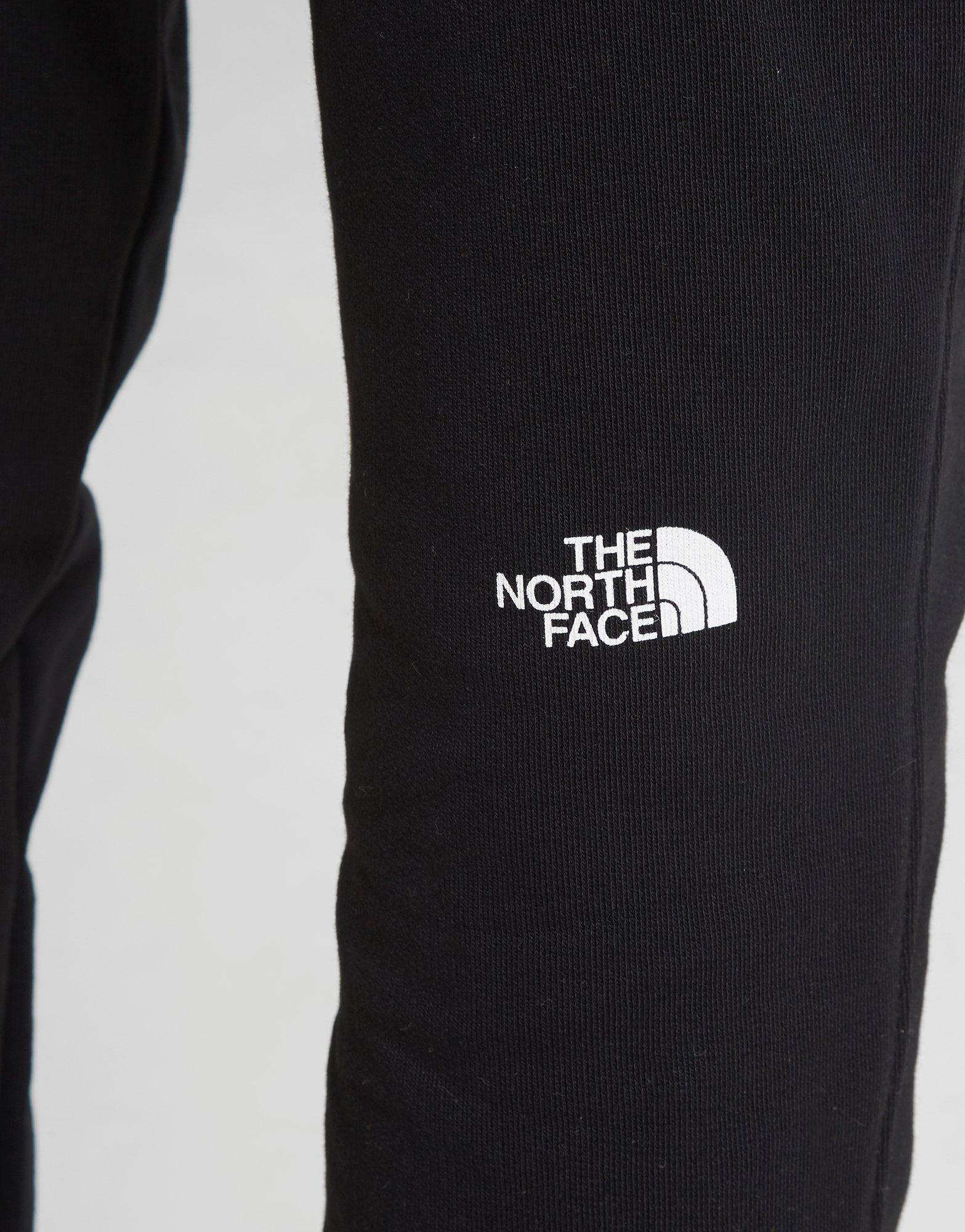 north face junior joggers black