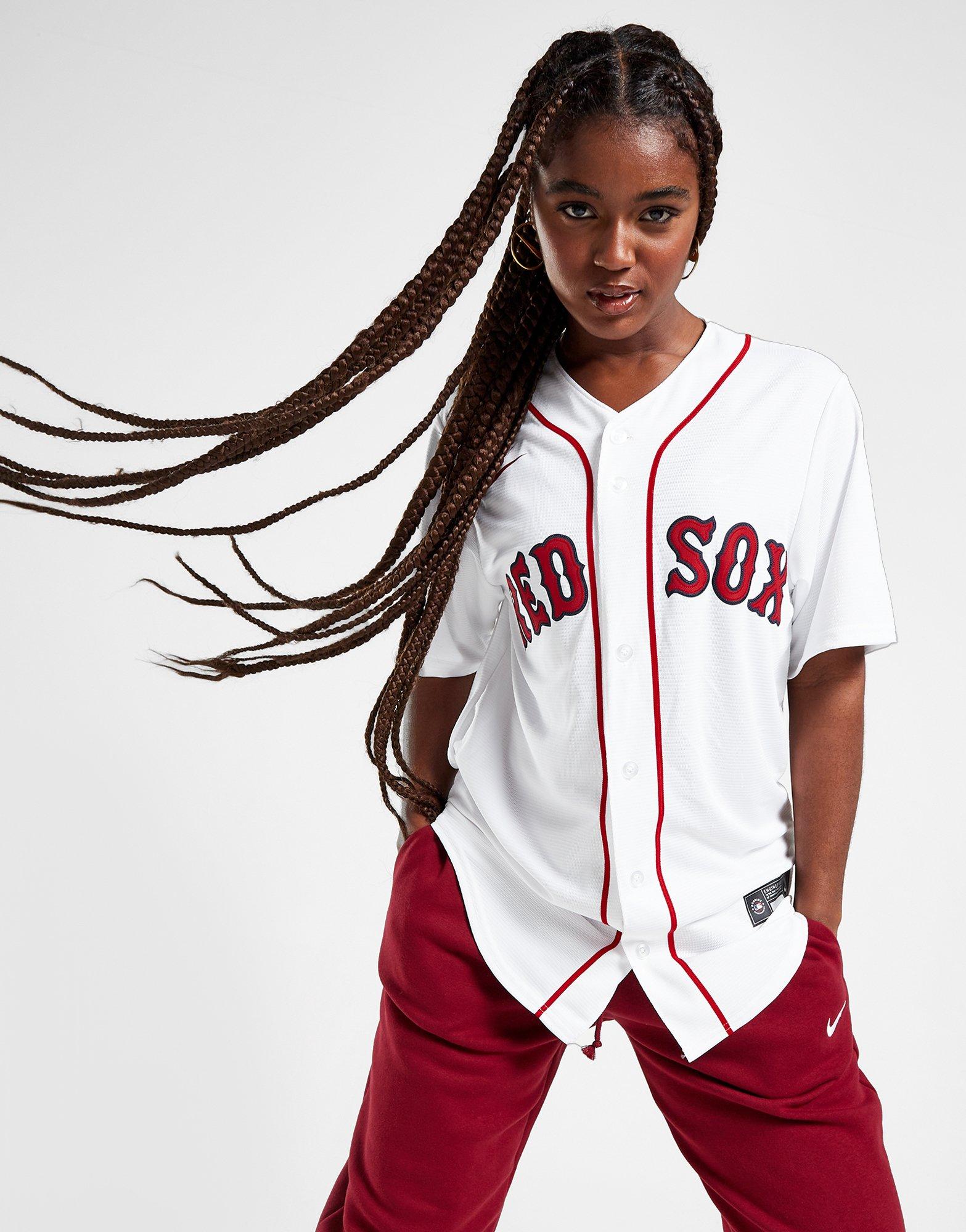 White Nike Boston Red Sox Home Jersey - JD Sports NZ