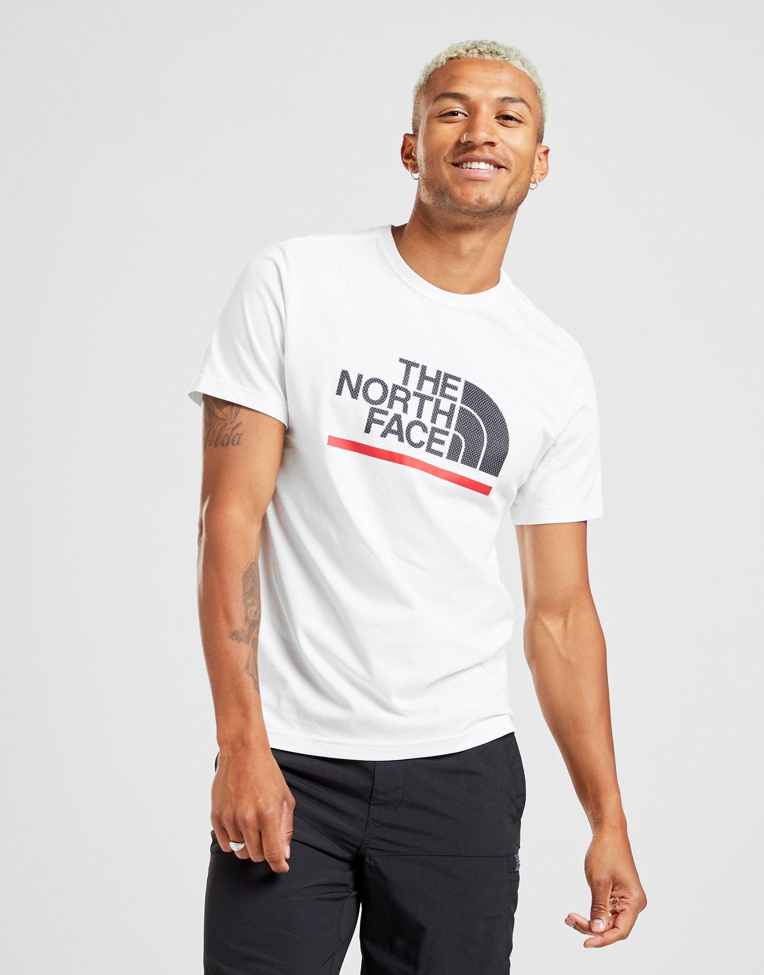 north face logo t shirt