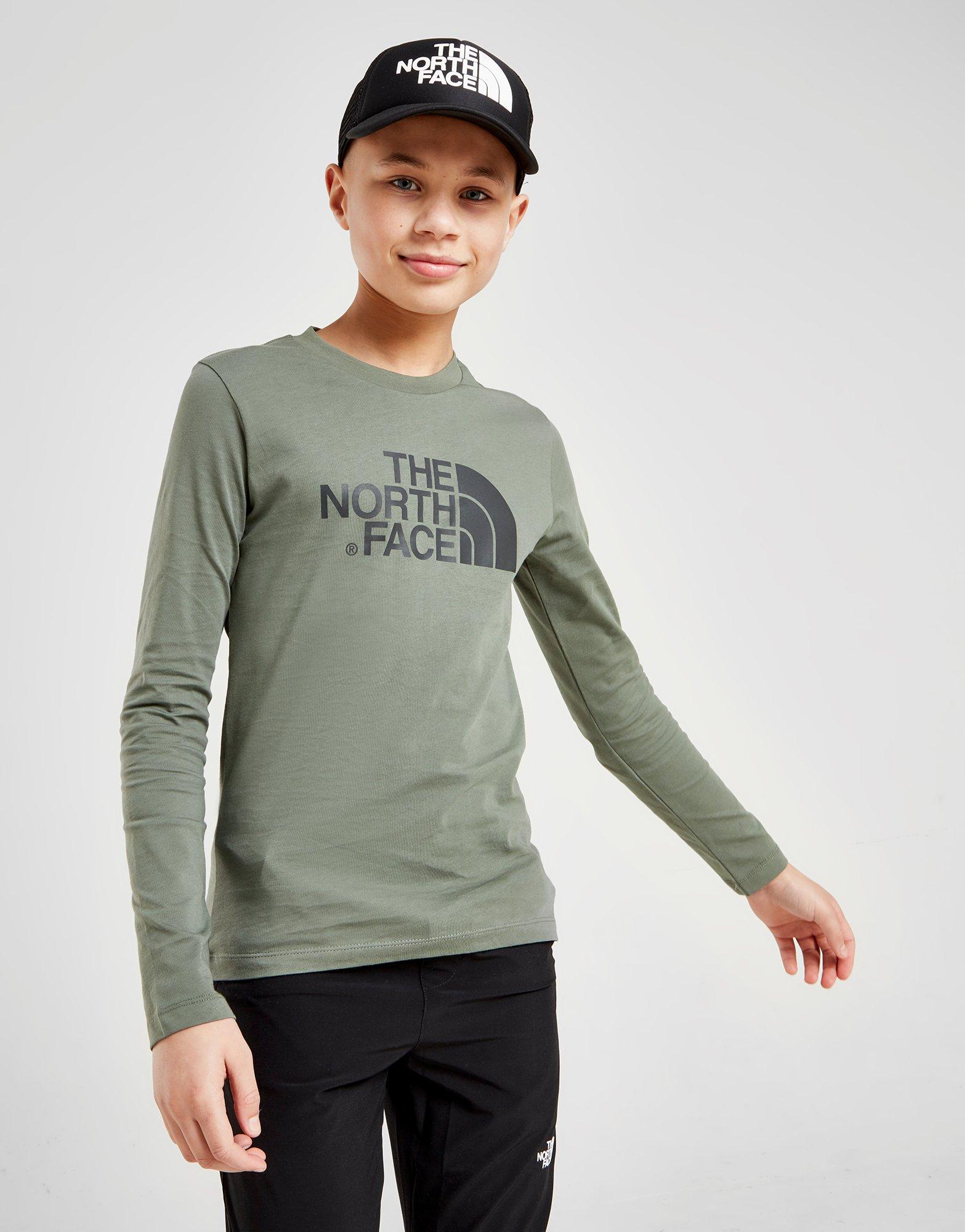 north face long sleeve t shirt junior