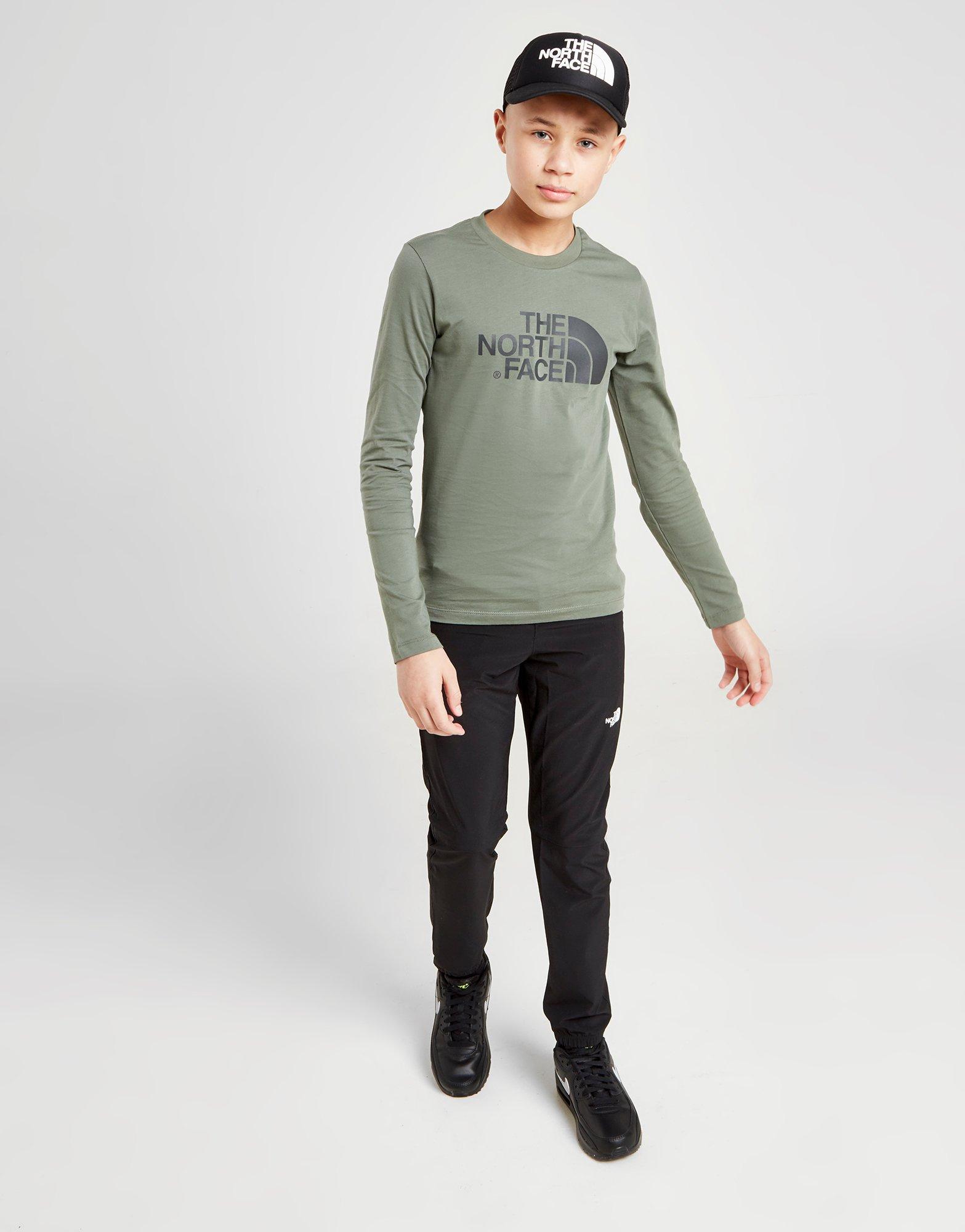 north face long sleeve t shirt junior