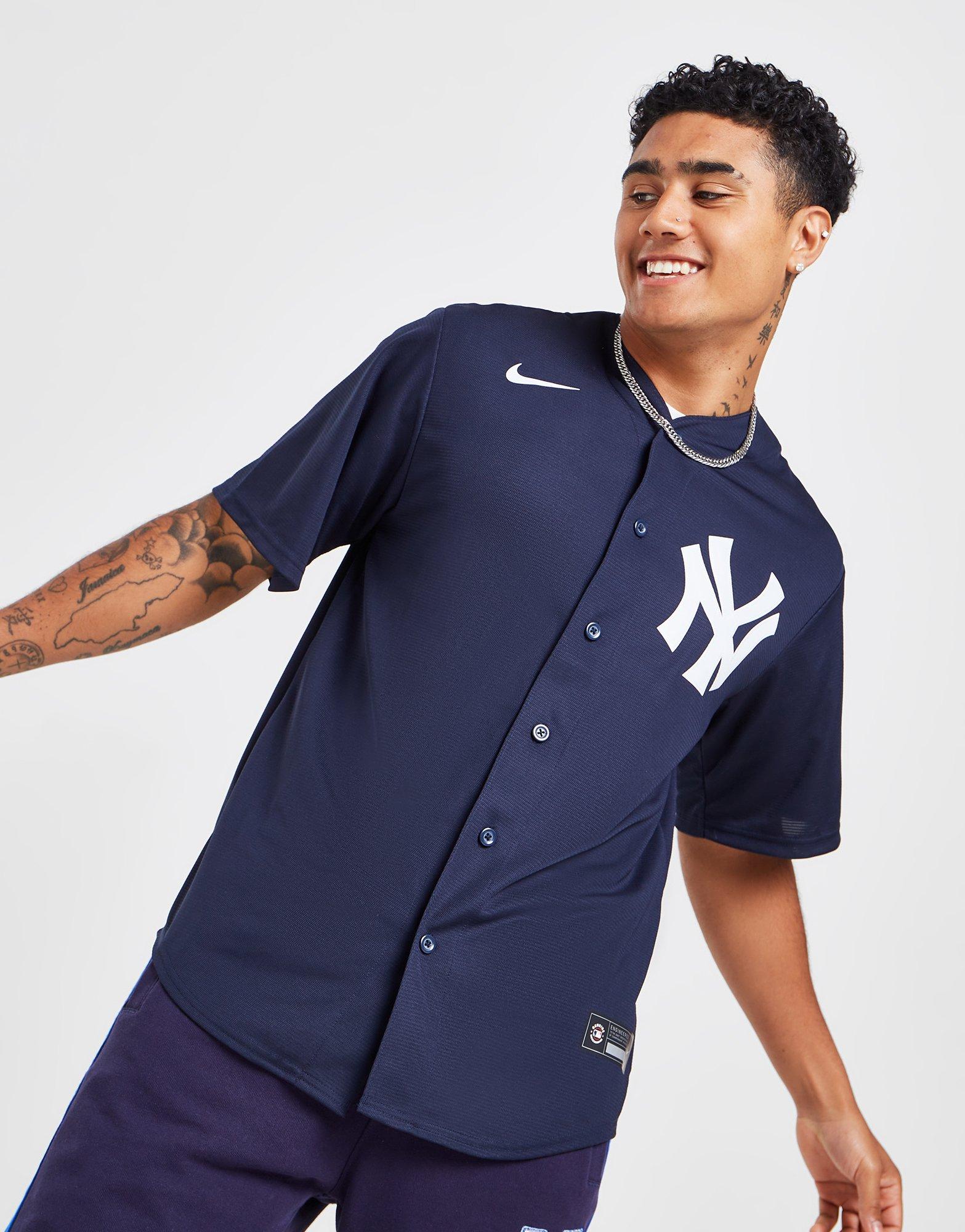Blue Nike MLB New York Yankees Alternate Jersey Men's