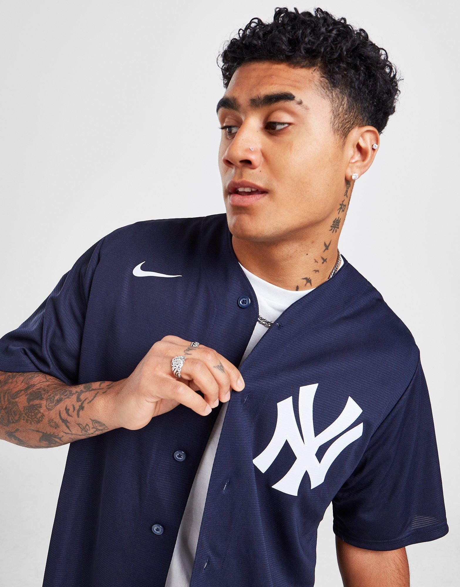 Men's Nike New York Yankees Alternate Replica Jersey (Navy) Large