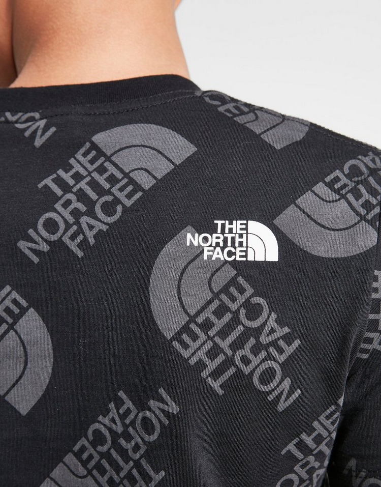 Acquista The North Face All Over Print TShirt Junior in Nero JD Sports
