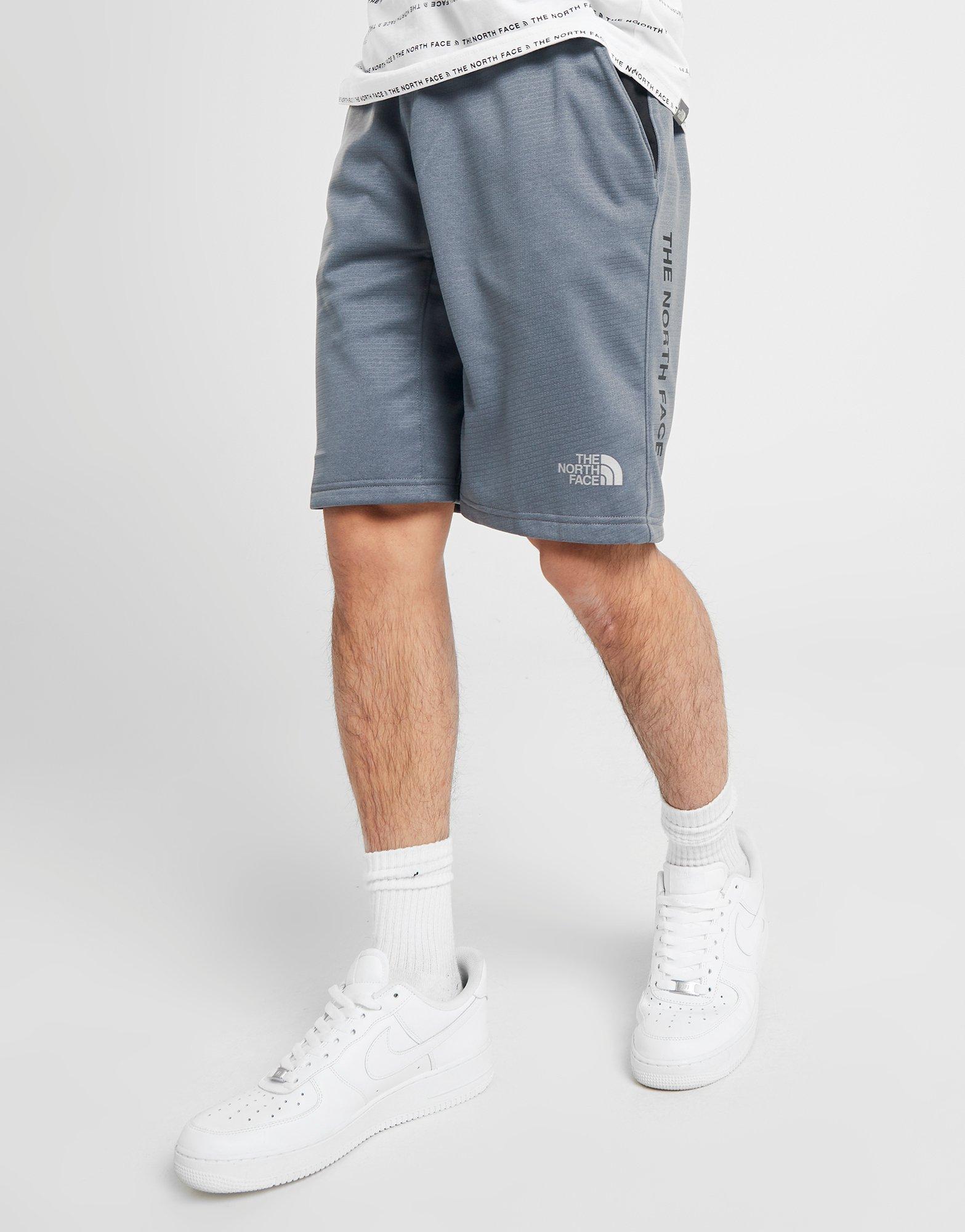 north face shorts grey