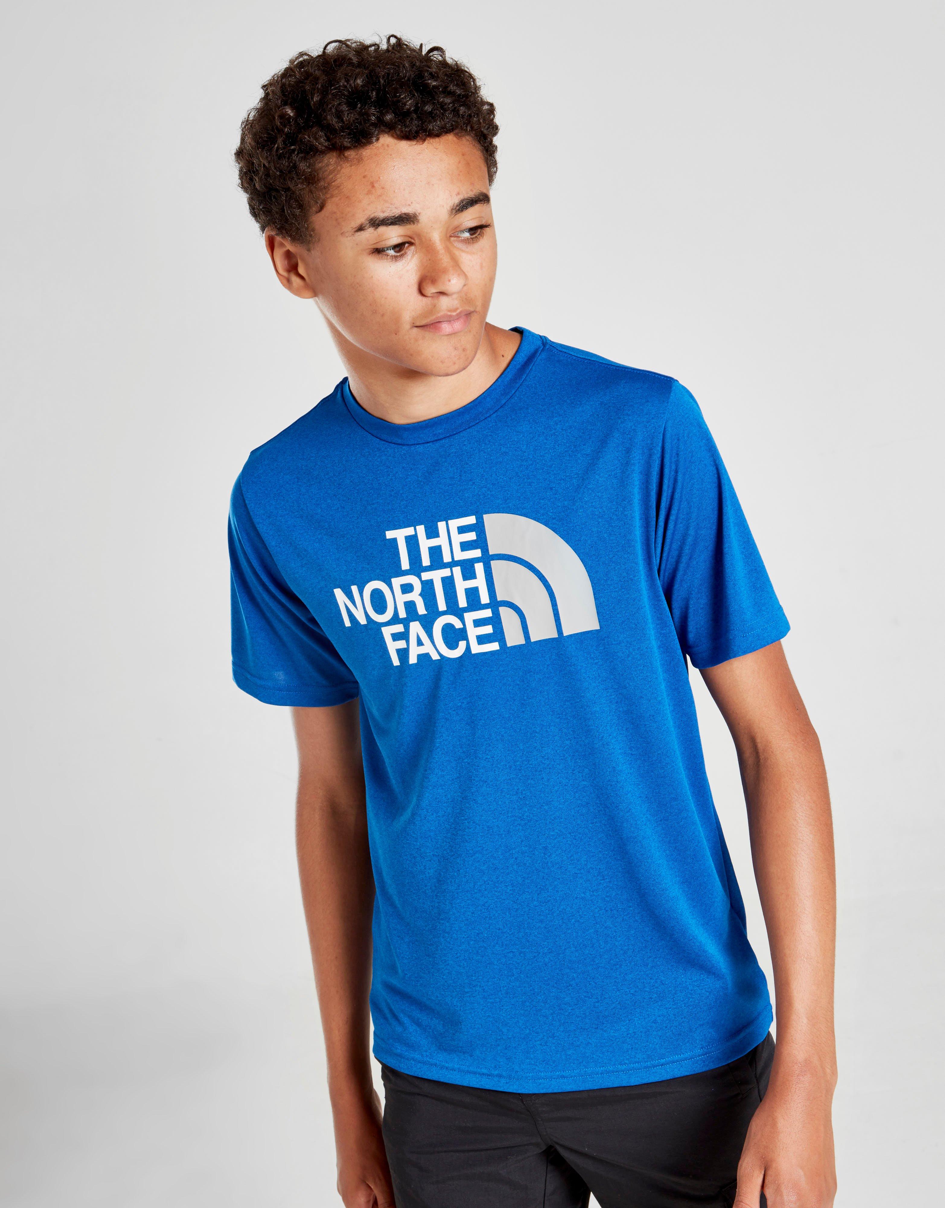 blue north face t shirt