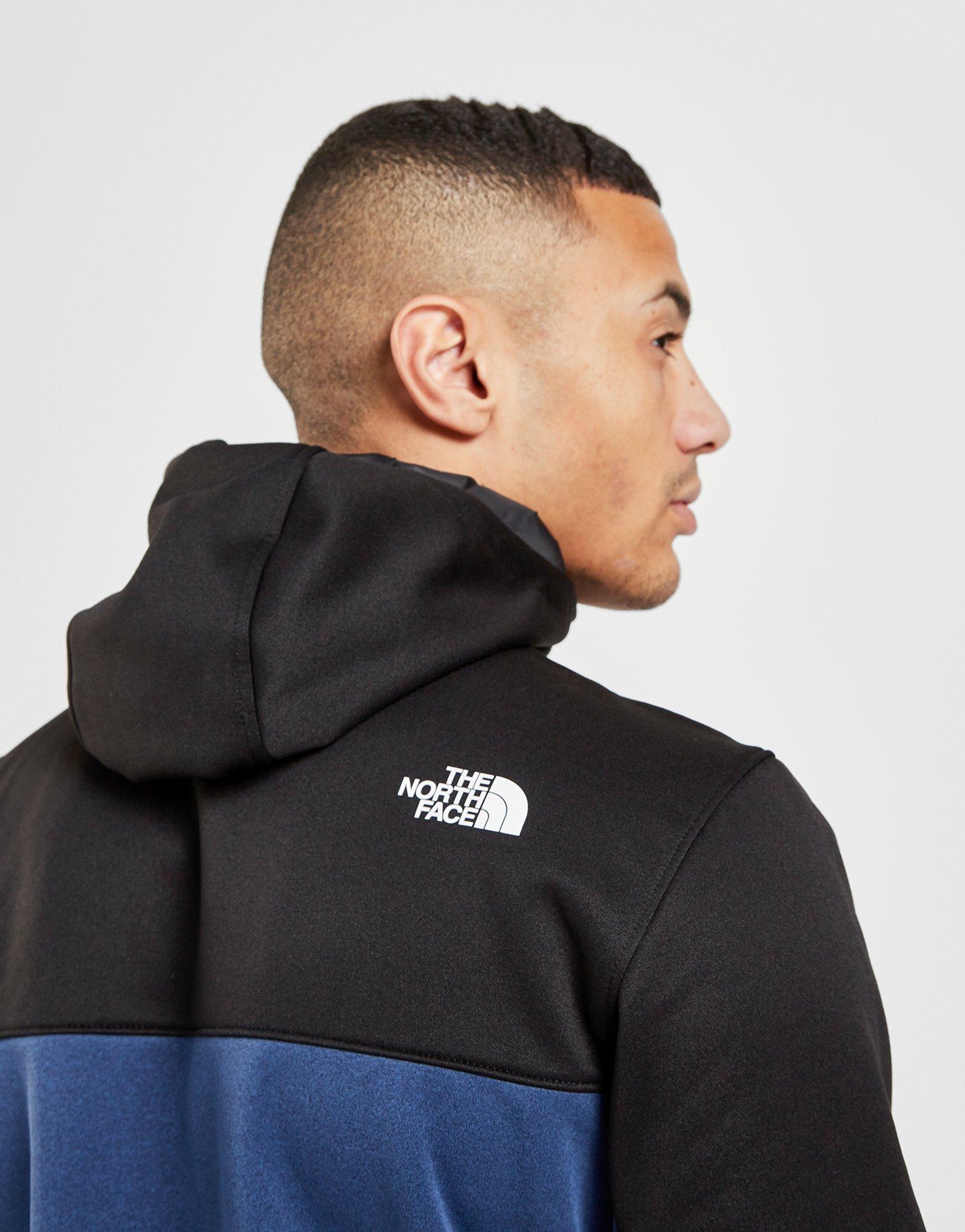 the north face black mittellegi half zip hoodie