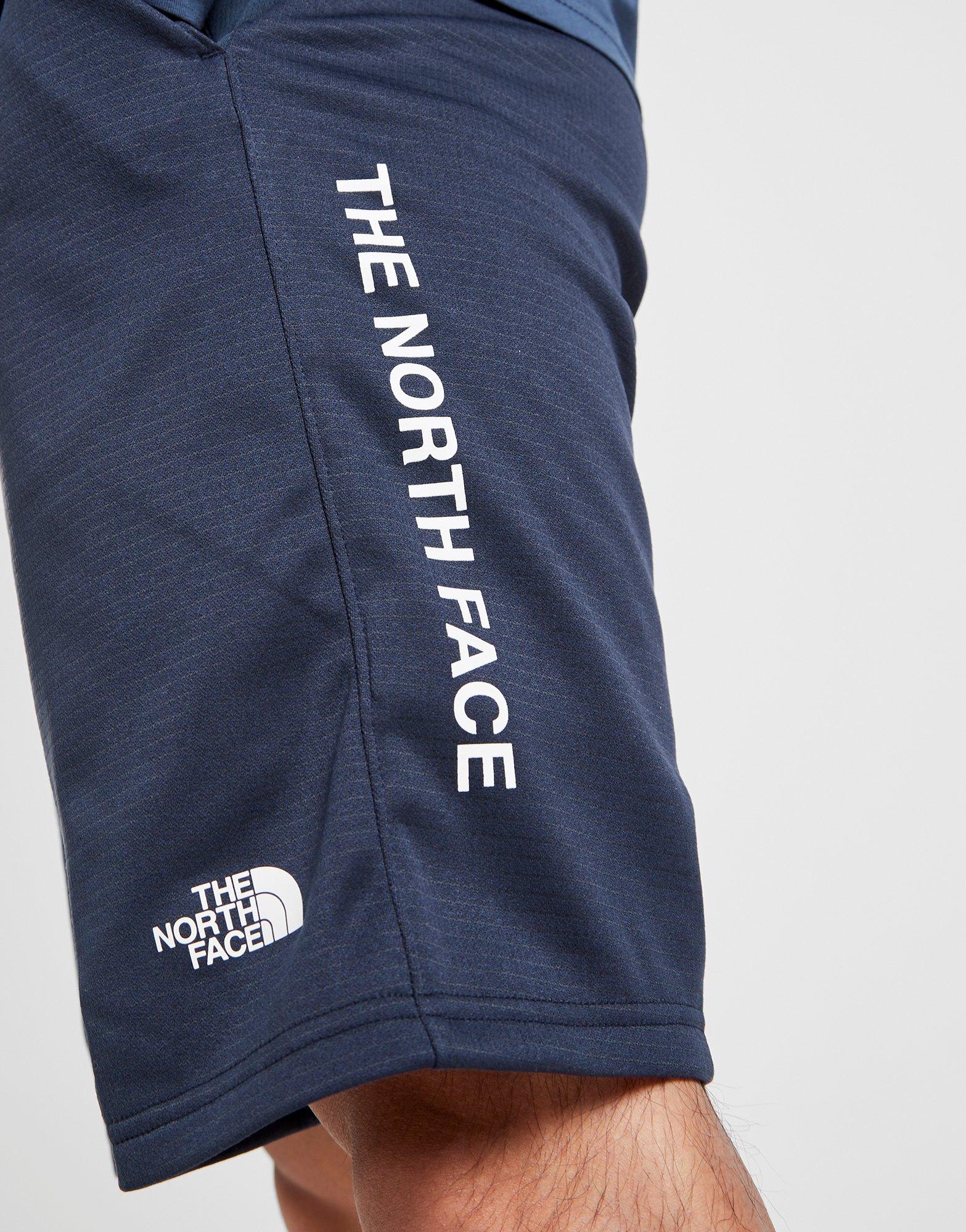 the north face train n logo shorts