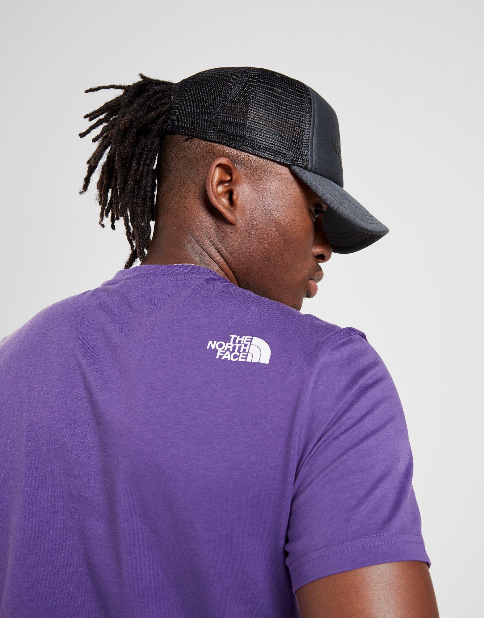 purple north face shirt