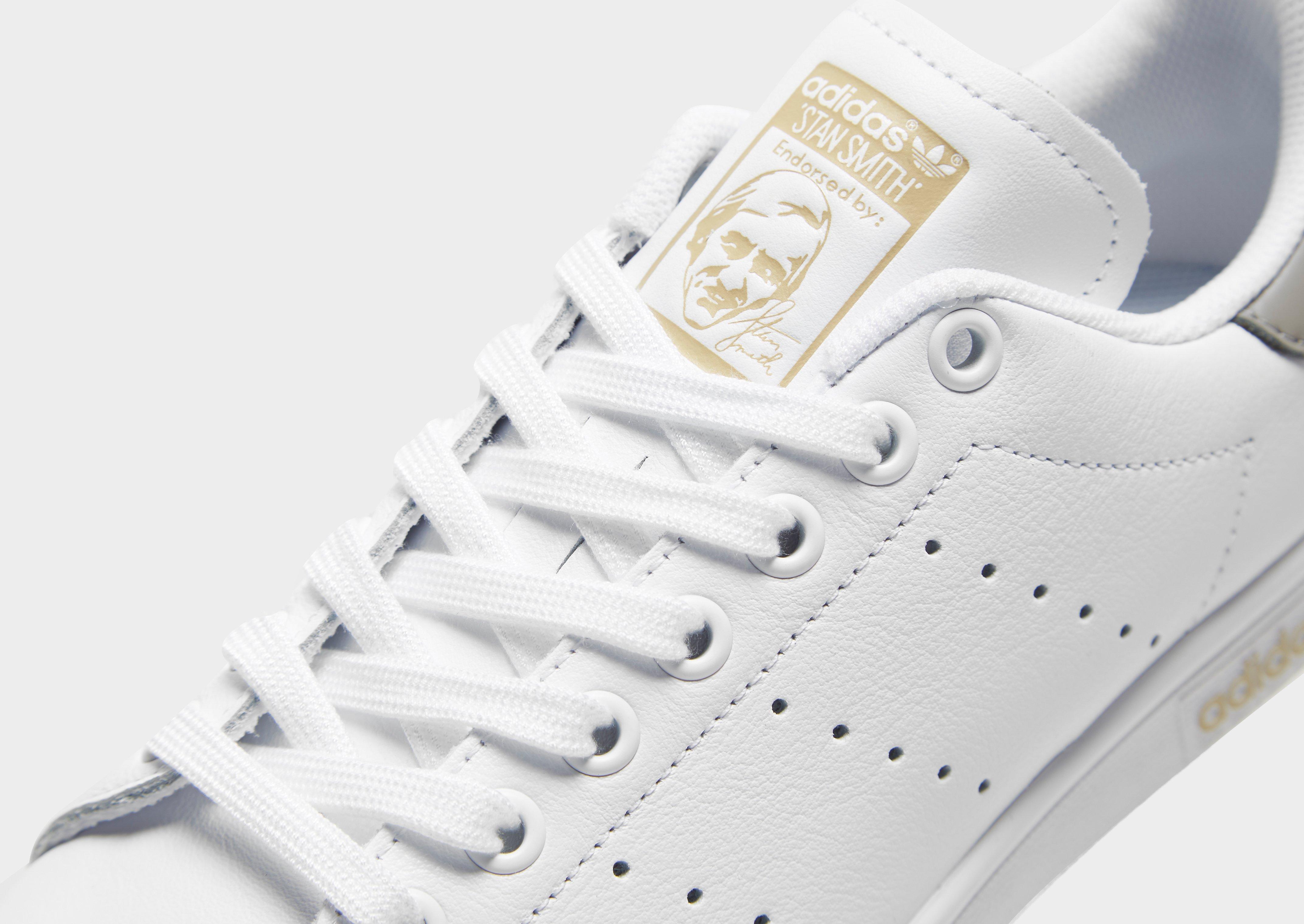 adidas stan smith branco e dourado