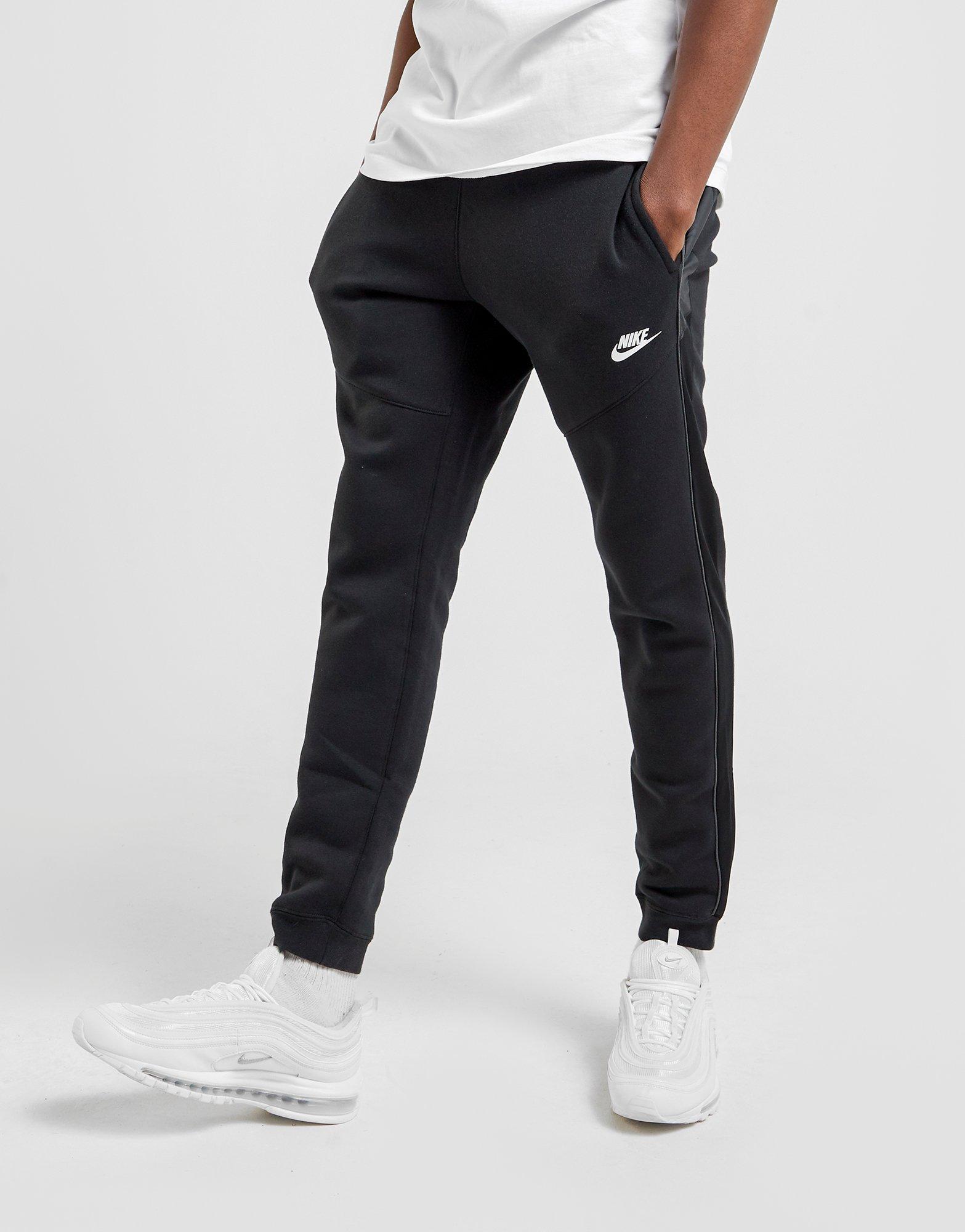 black nike hybrid joggers