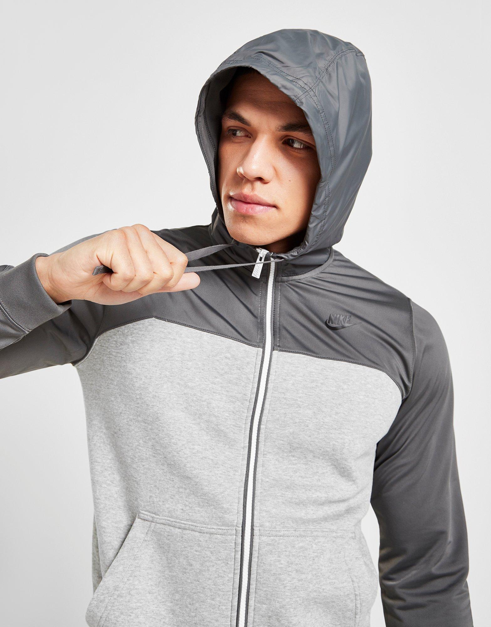 nike training hybrid full zip hoodie