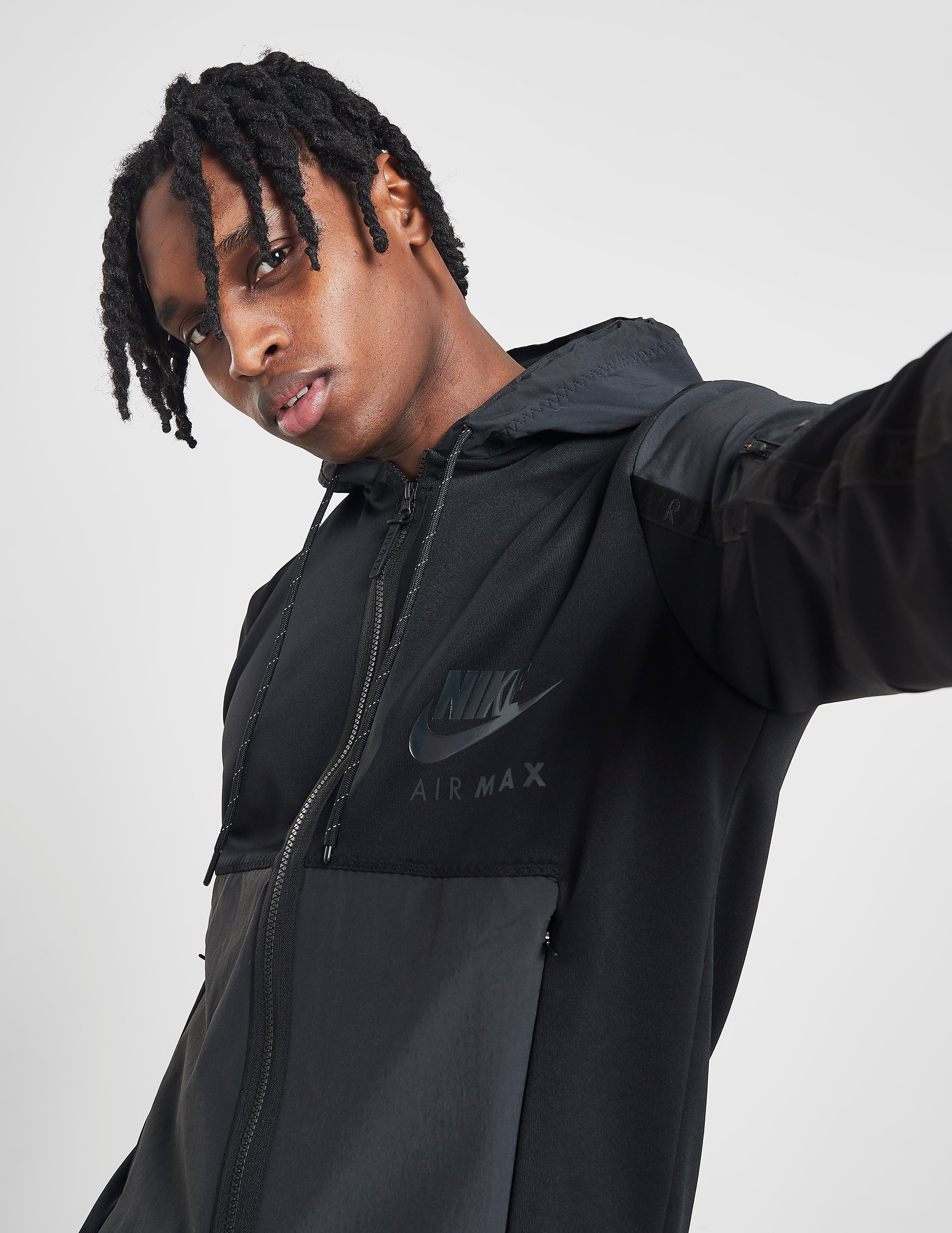 Koop Zwart Nike Air Max Next Gen FullZip Hoodie Heren JD Sports