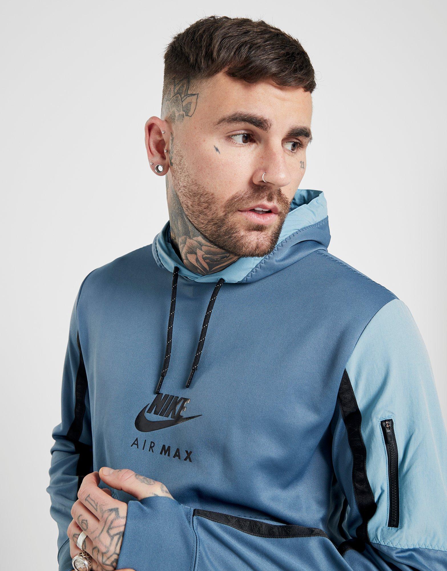 nike air max hoodie blue