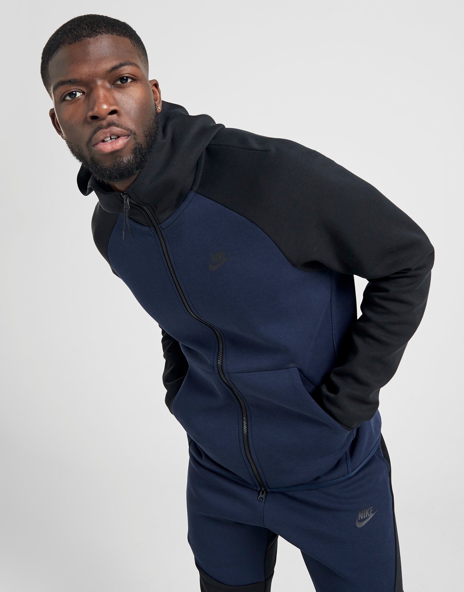 Buy Black Nike Tech Fleece Windrunner Hoodie Men's | JD Sports | JD ...