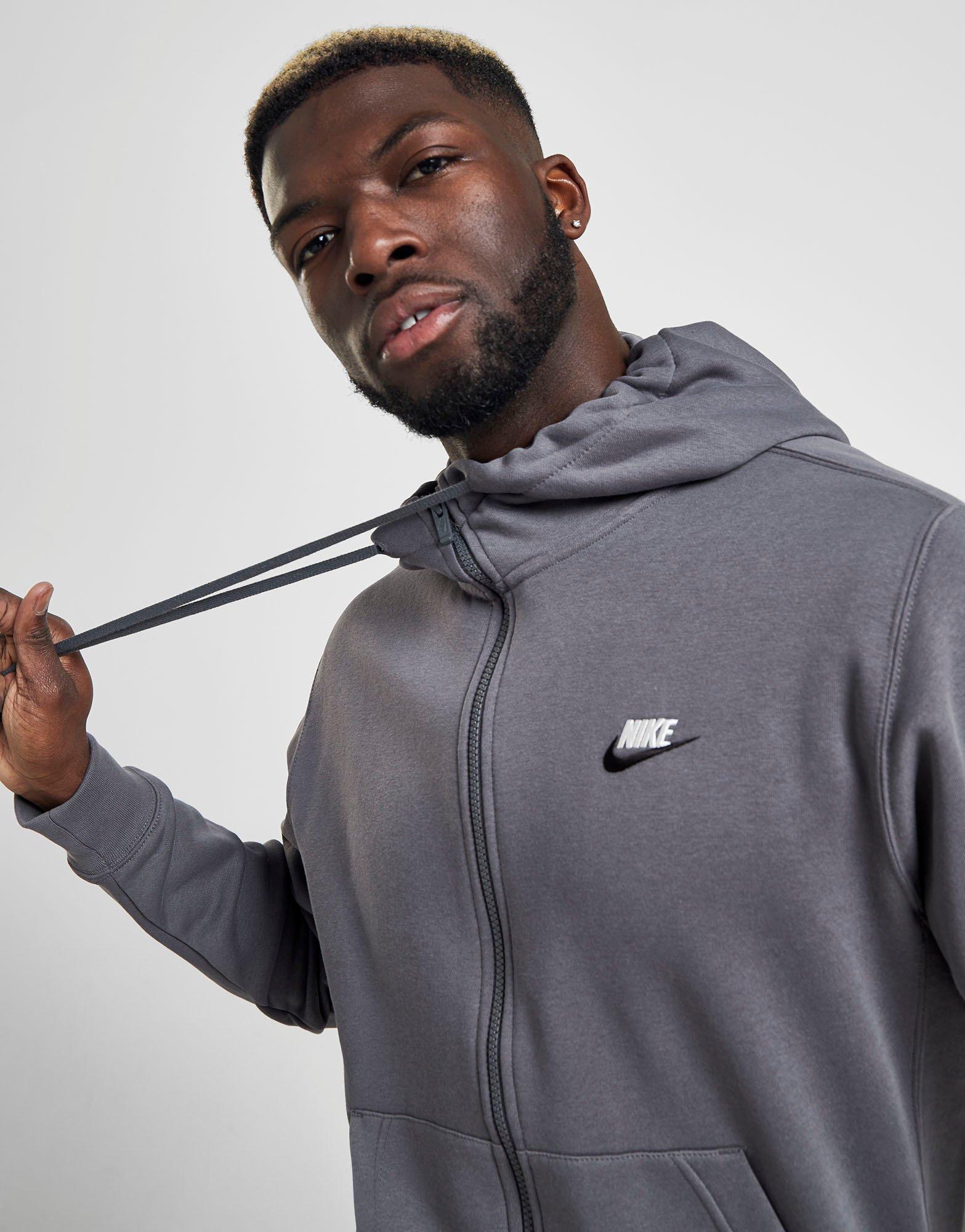 nike foundation hoodie grey