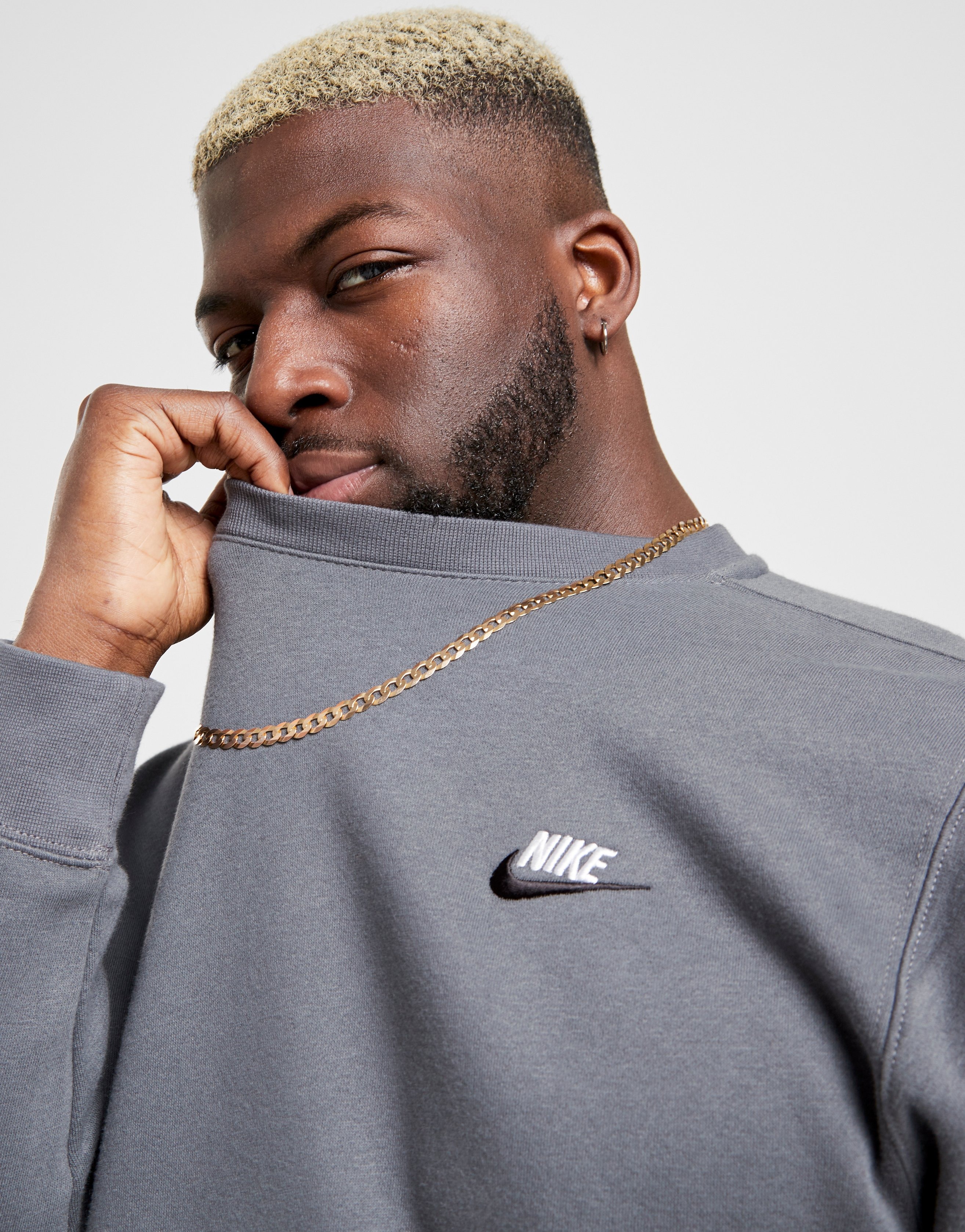 Koop Grijs Nike Foundation Crew Sweatshirt JD Sports