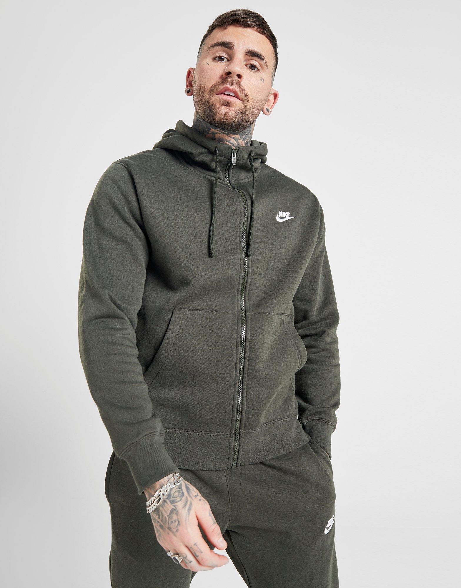 nike foundation full zip hoodie grey