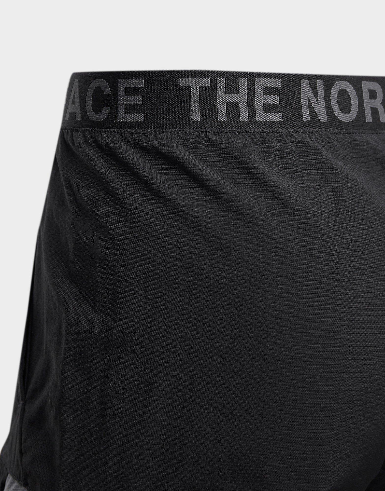 north face zip shorts