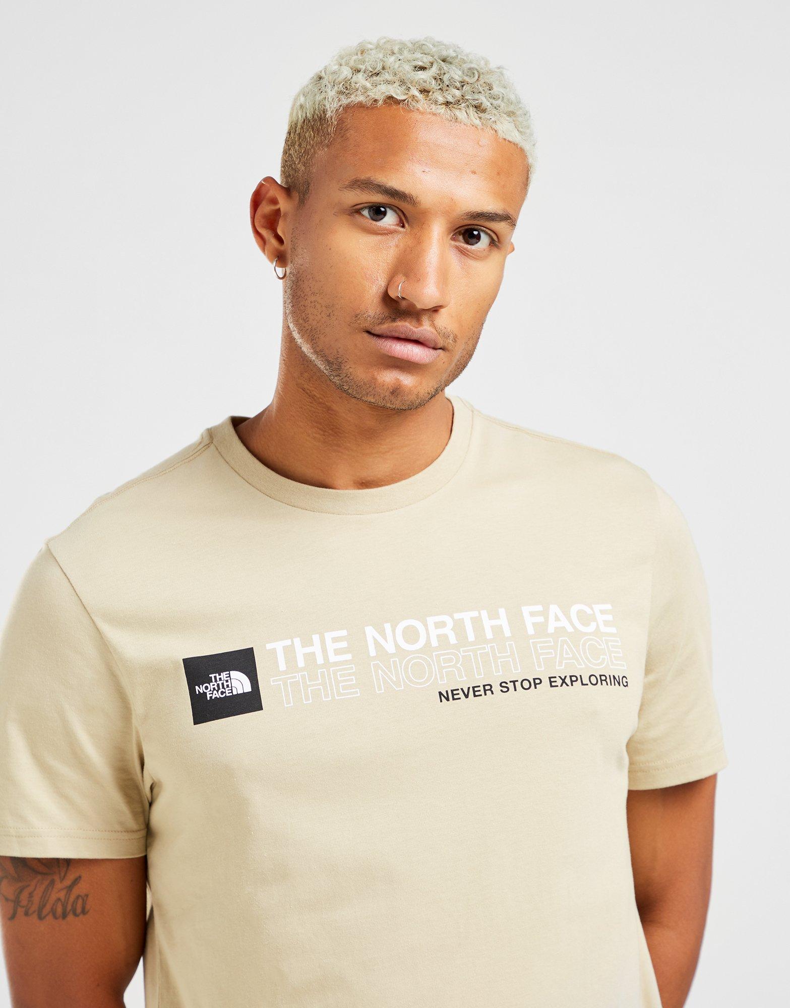 north face t shirt khaki