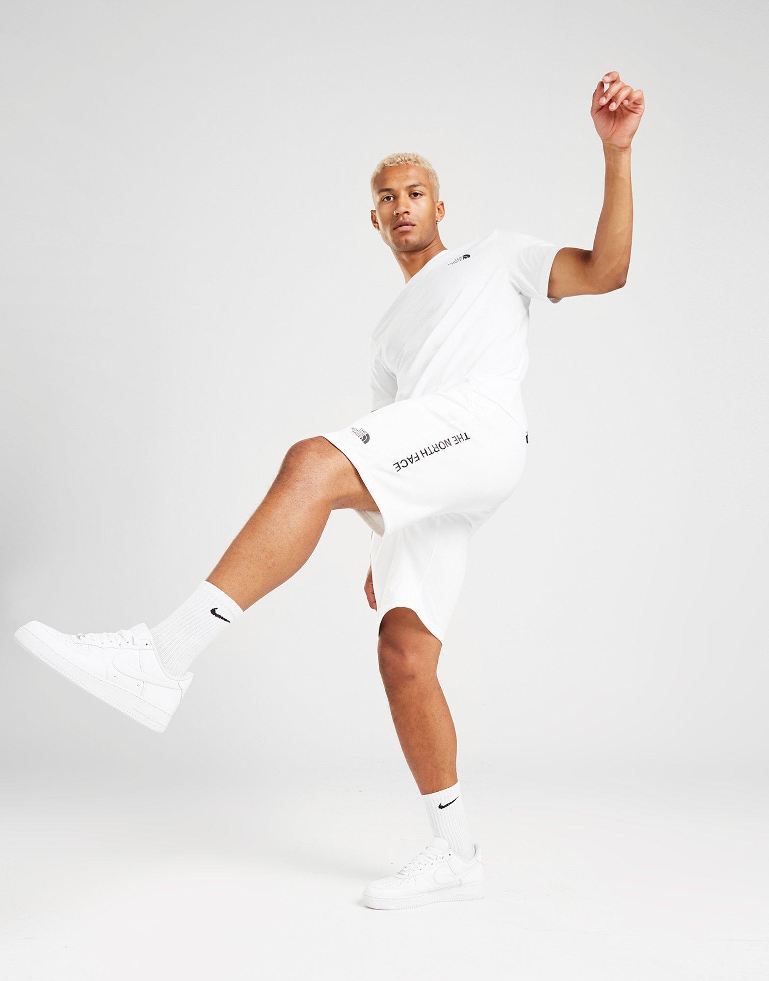 the north face train n logo shorts