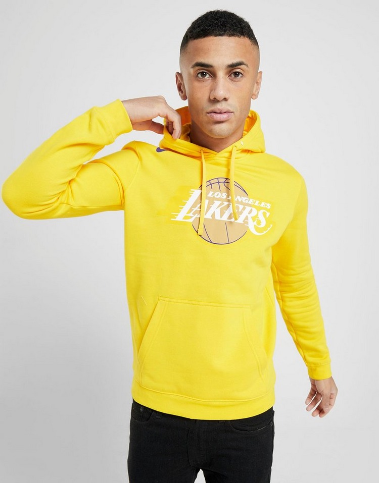 Buy Yellow Nike NBA LA Lakers Logo Hoodie | JD Sports | JD ...