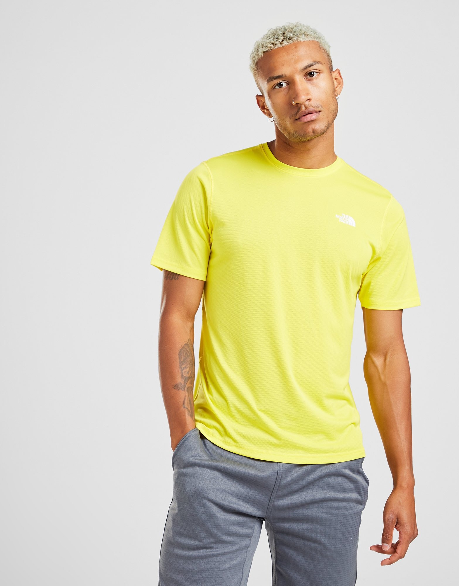 Buy Yellow The North Face Flex II Short Sleeve T-Shirt Men's | JD ...