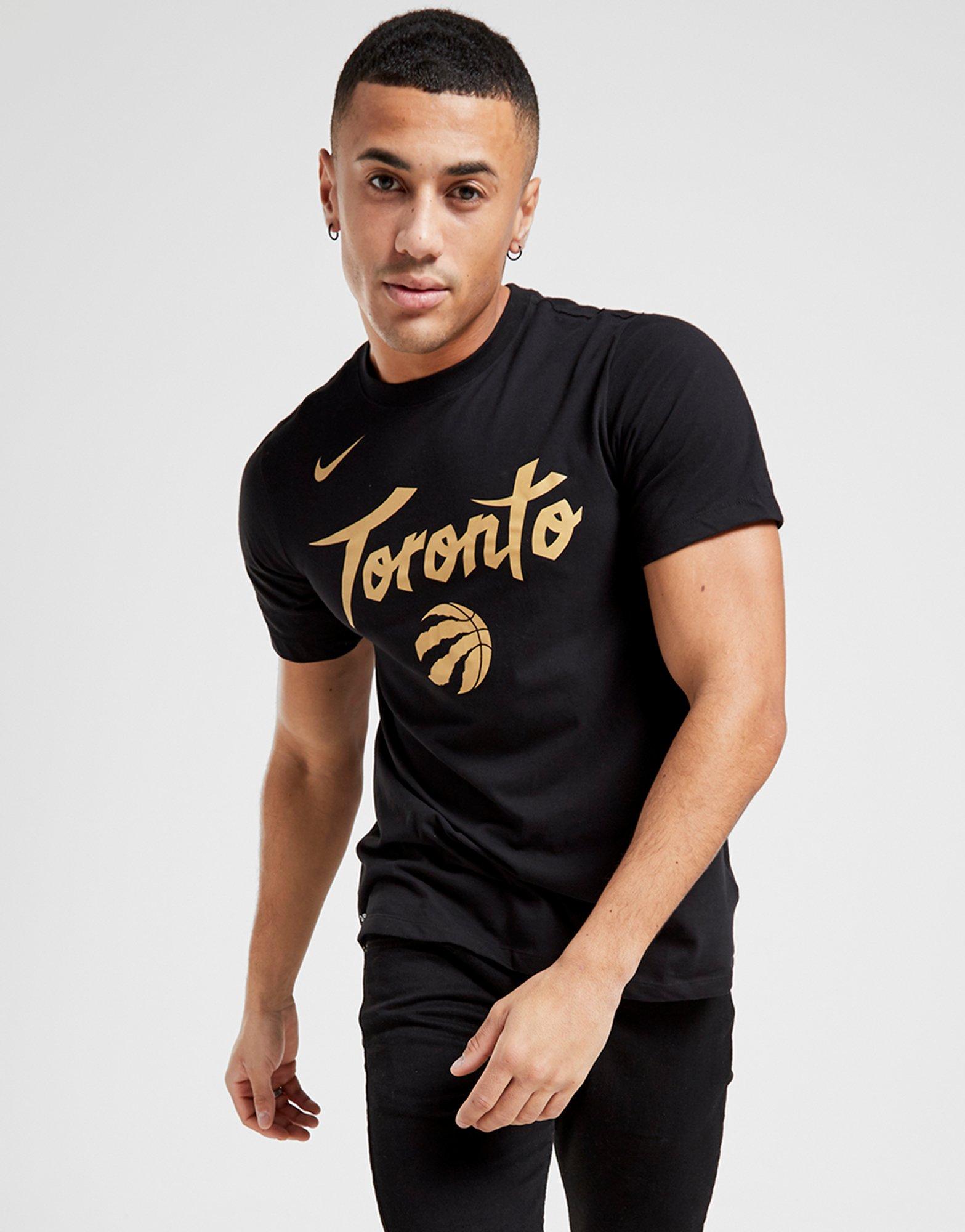 toronto raptors black and gold shirt