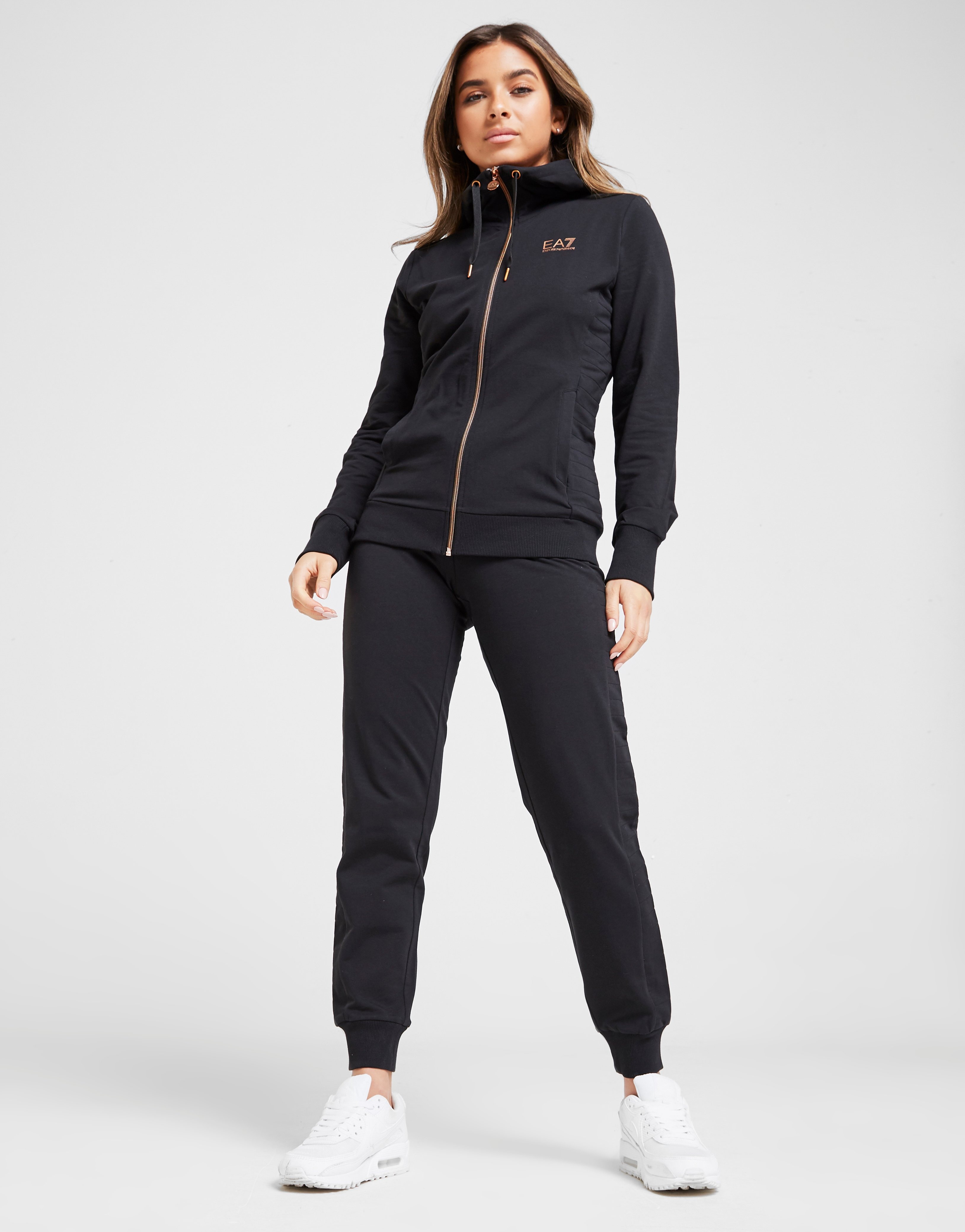 Buy Black Emporio Armani EA7 Quilt Tracksuit | JD Sports | JD Sports ...