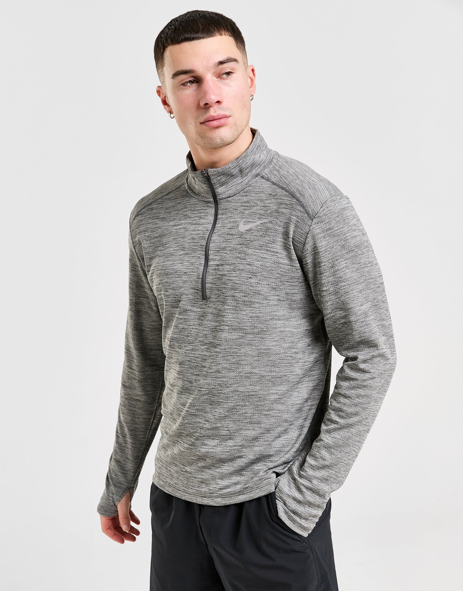 Grey Nike Pacer Hybrid 1/2 Zip Track Top - JD Sports Global