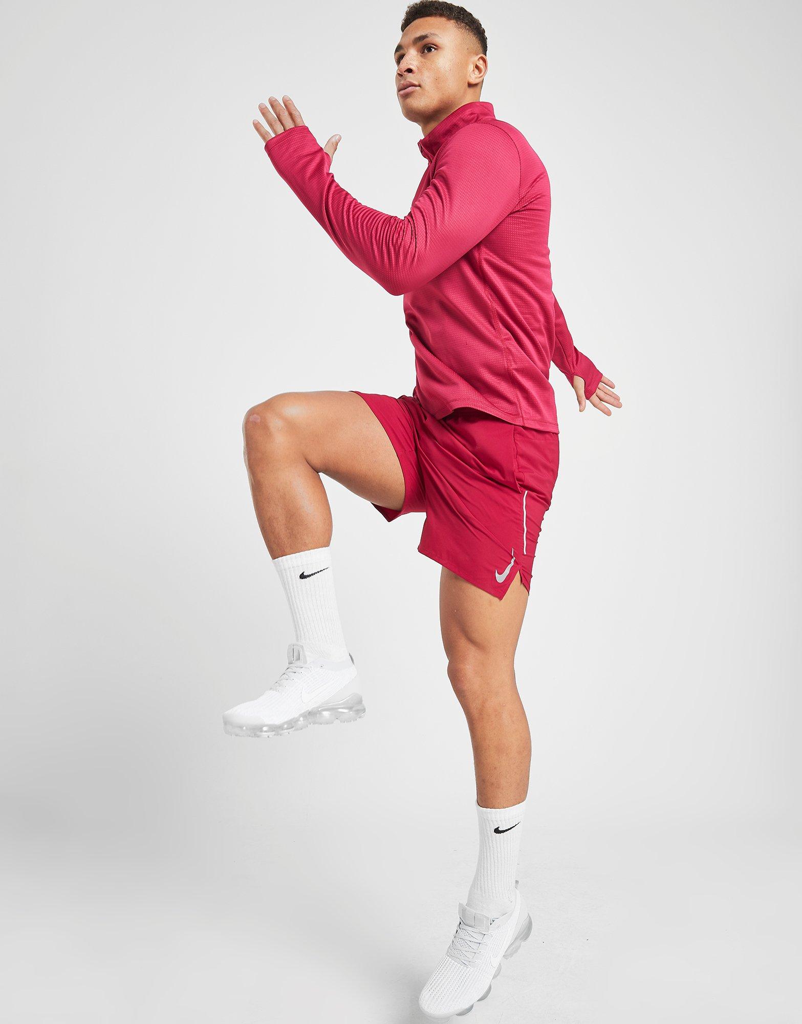 nike flex shorts red