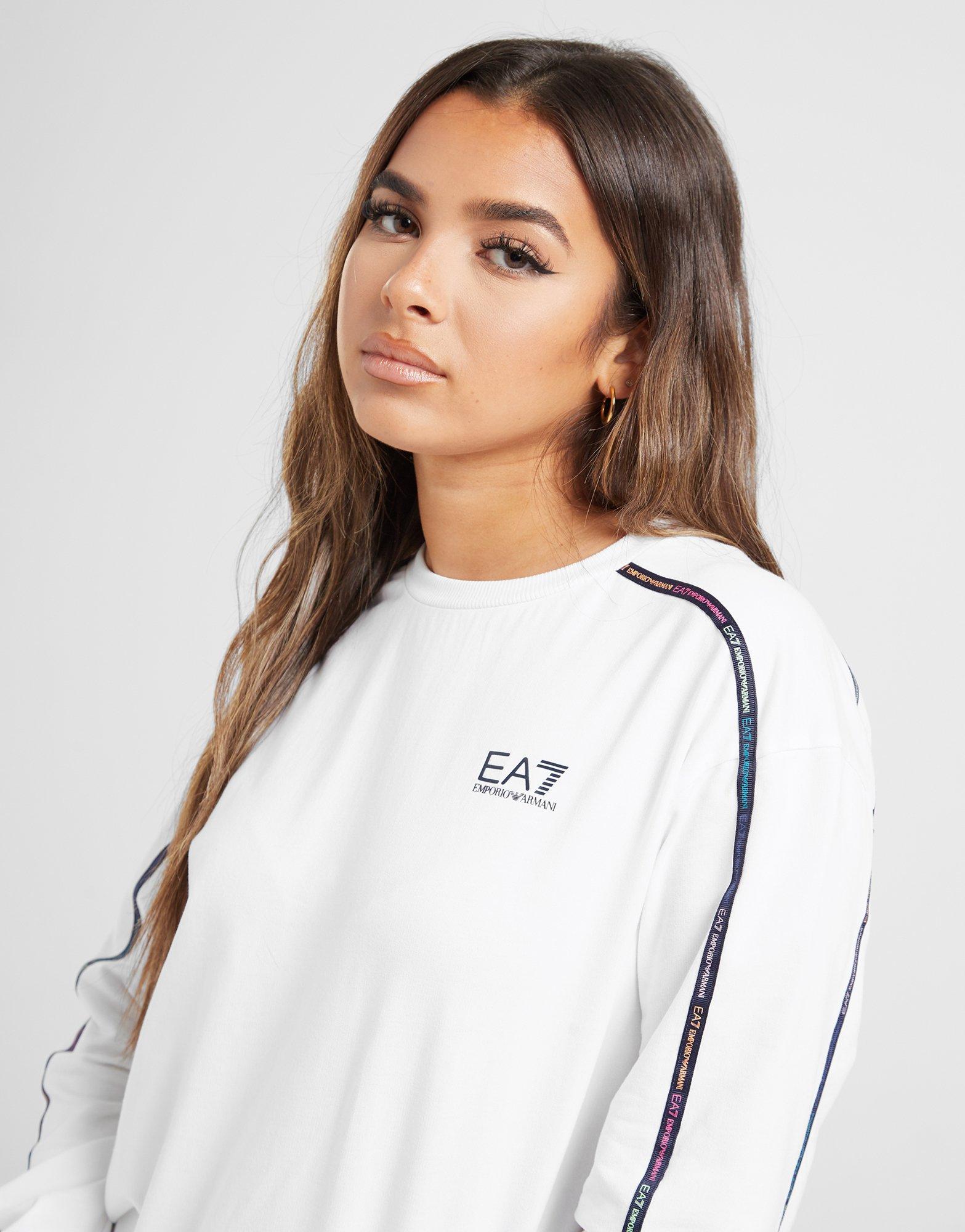 emporio armani ea7 tape crew sweatshirt