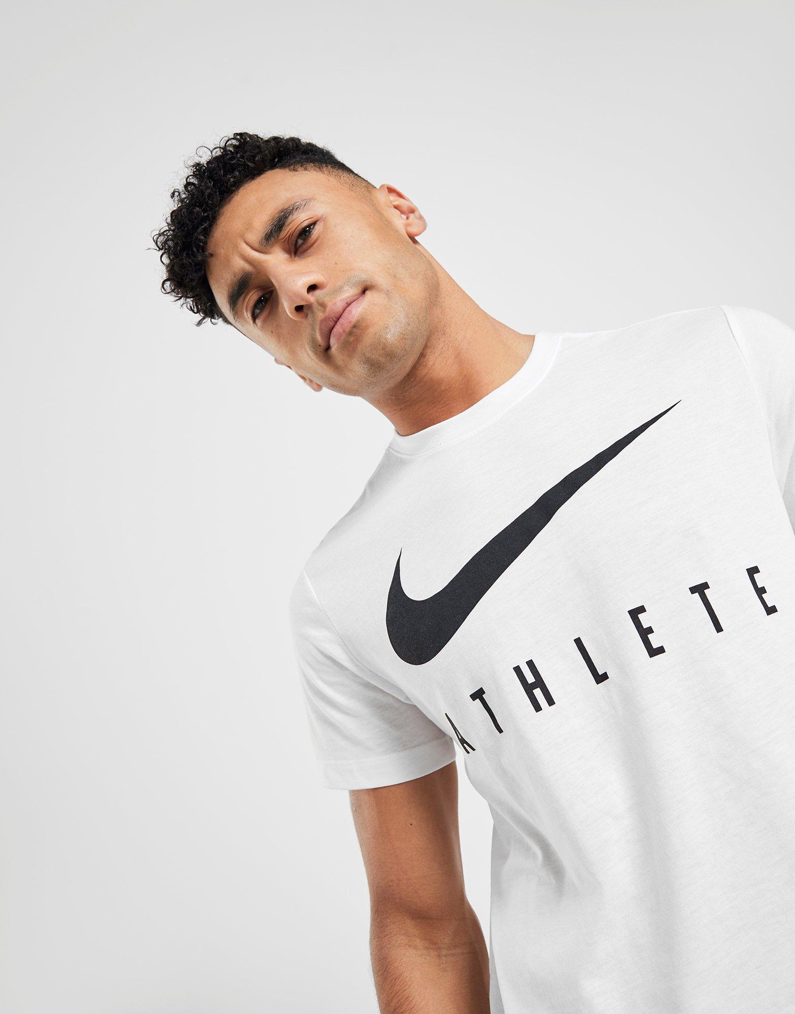 nike athlete t shirt white