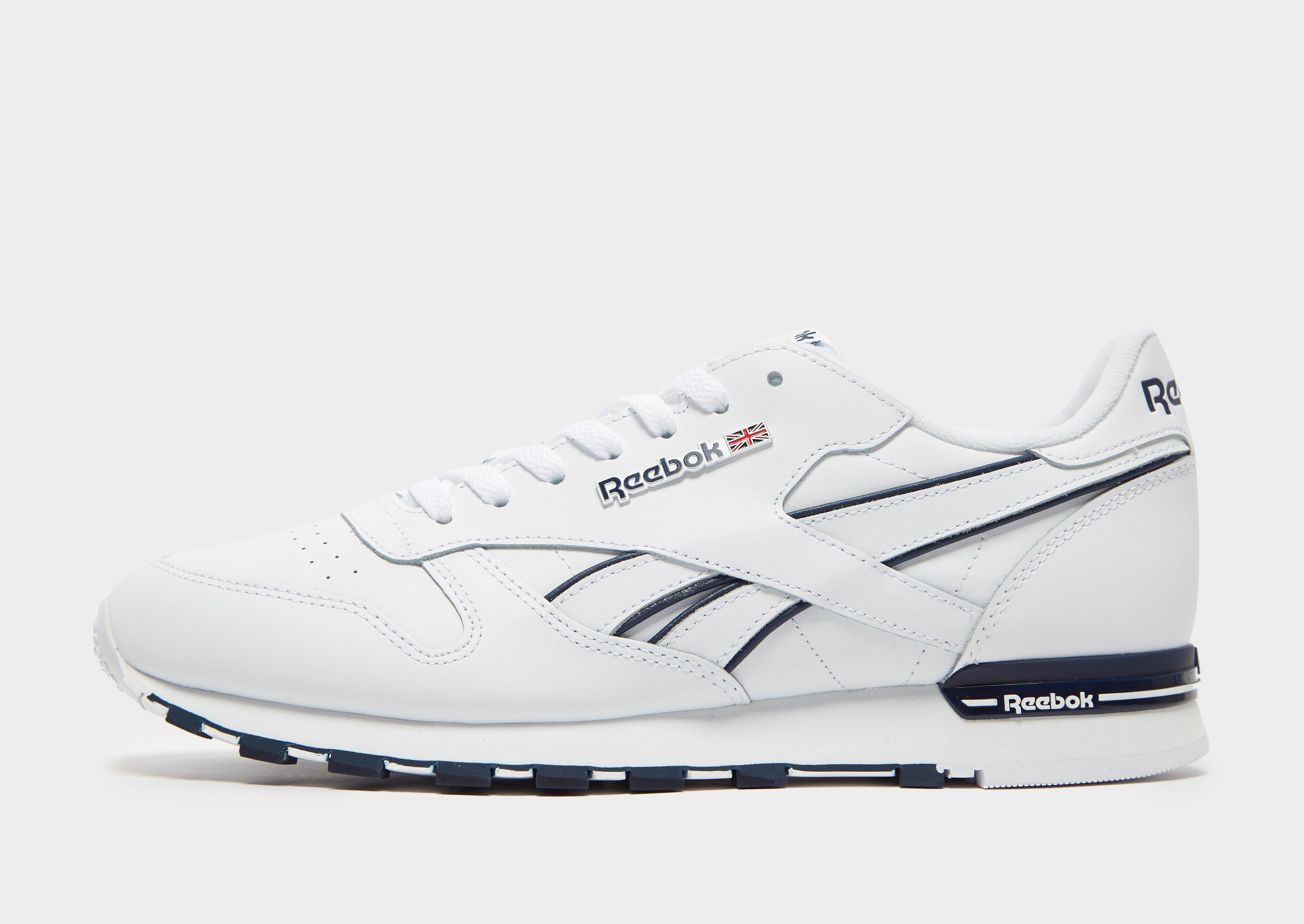 reebok classic leather black and white