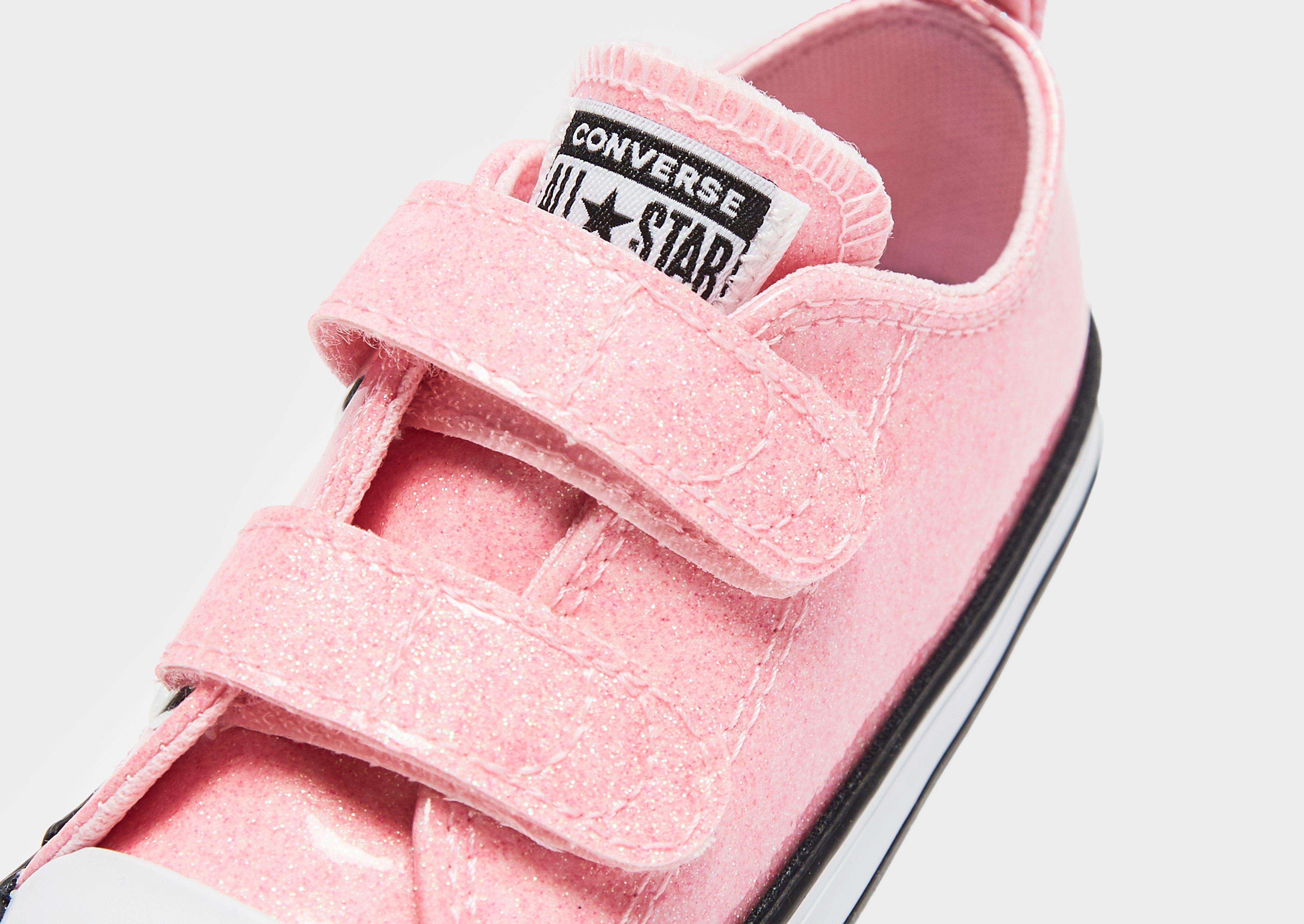infant pink leather converse