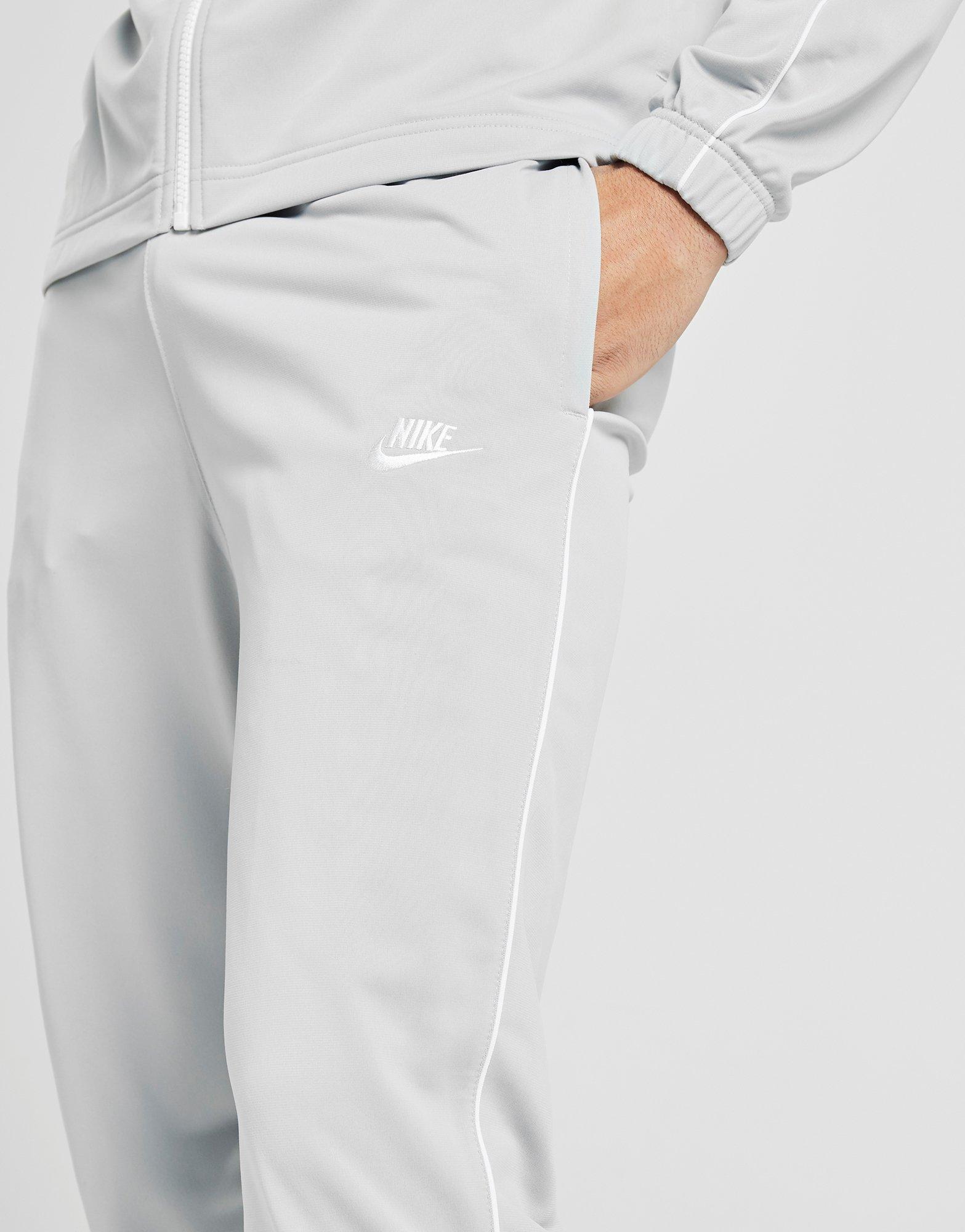 grey nike poly tracksuit